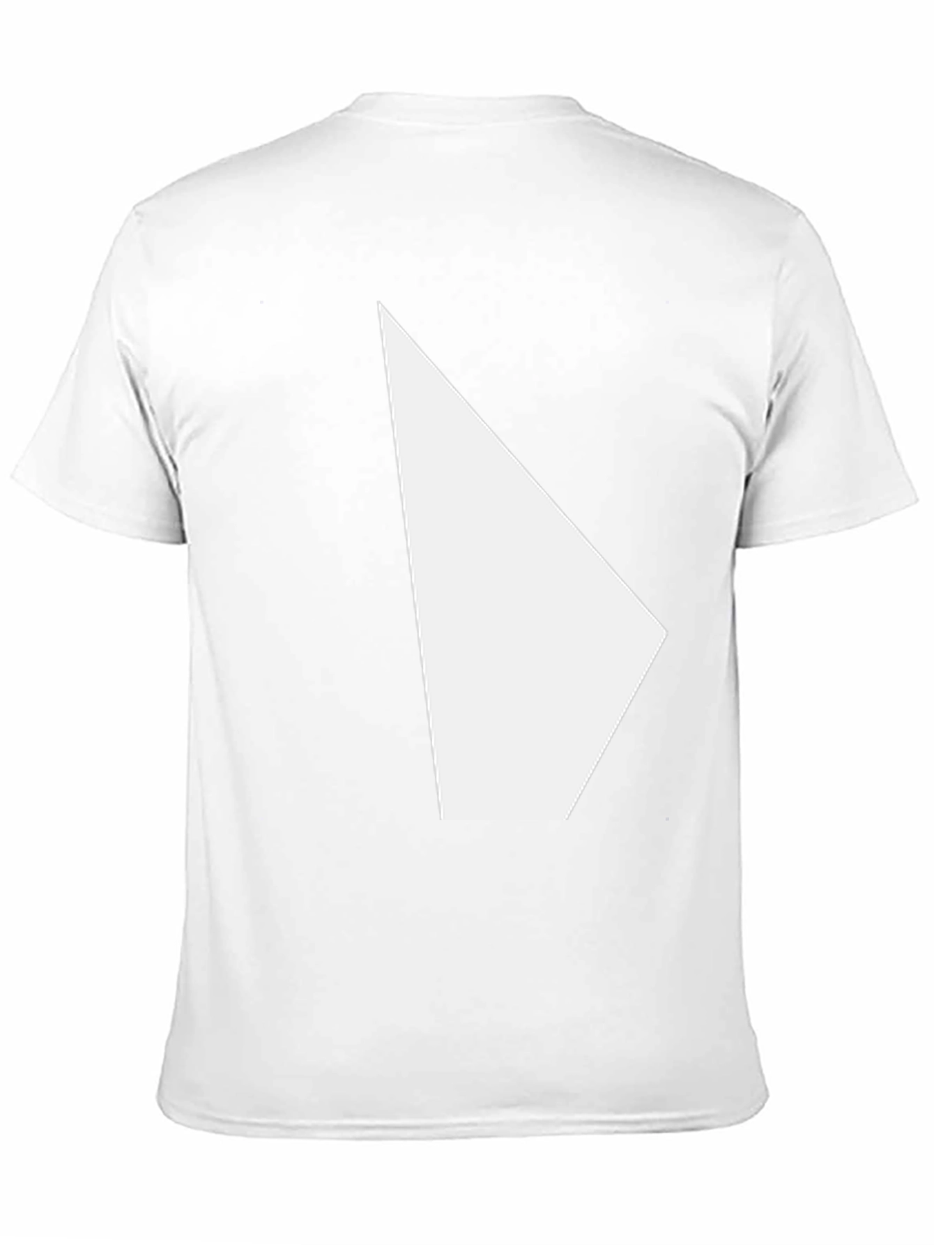 Modern Graphic Tee - Black Shirt with White Triangle