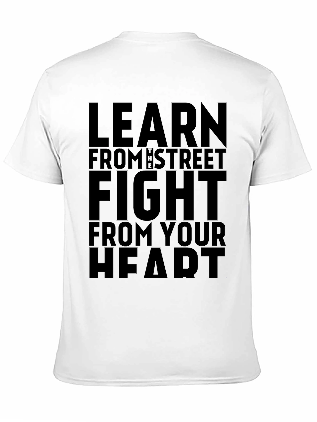 Learn From The Street Mens Black T-Shirt