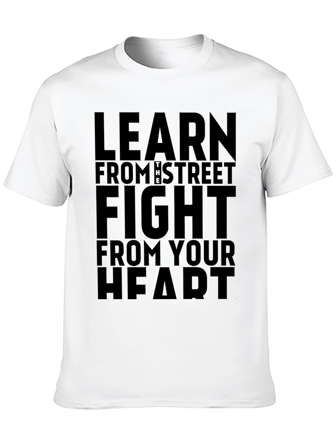 Learn From The Street Mens Black T-Shirt