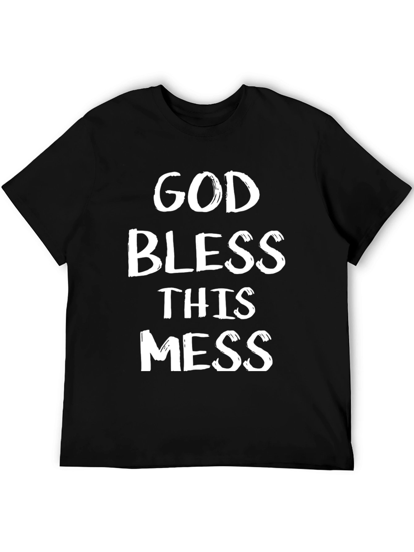 God Bless This Mess Black Graphic T-Shirt