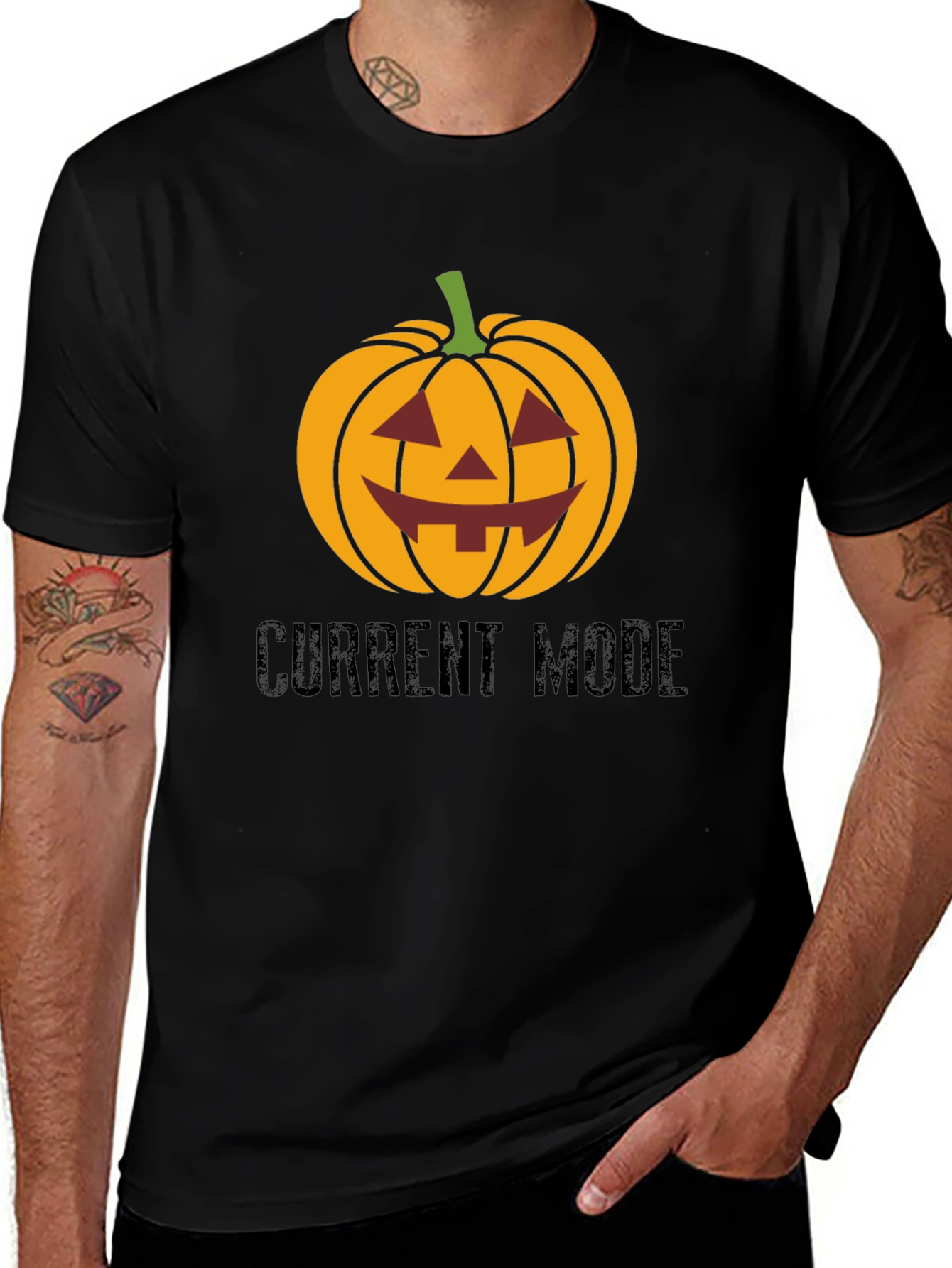 Halloween Pumpkin Current Mode T-Shirt