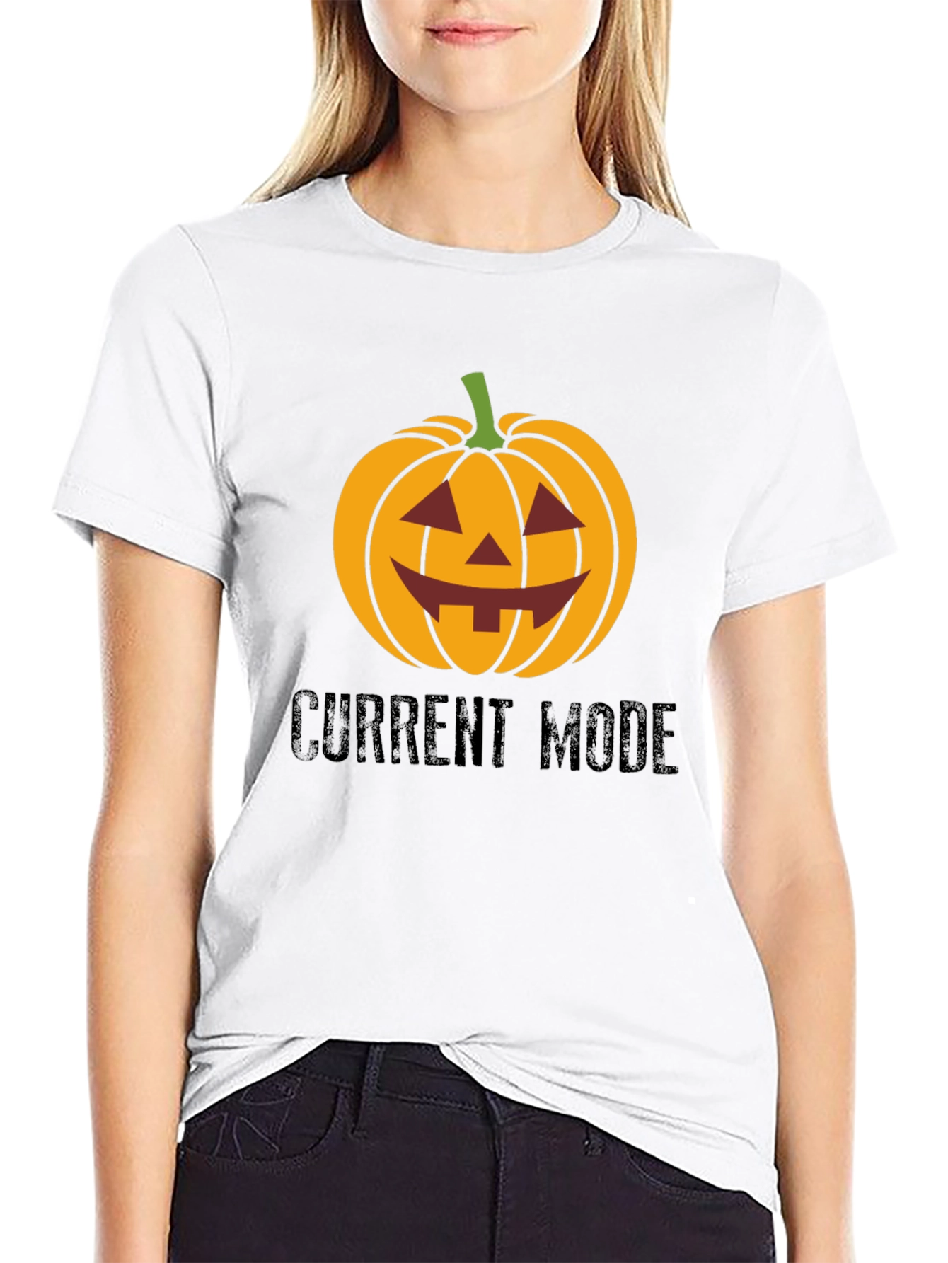 Halloween Pumpkin Current Mode T-Shirt