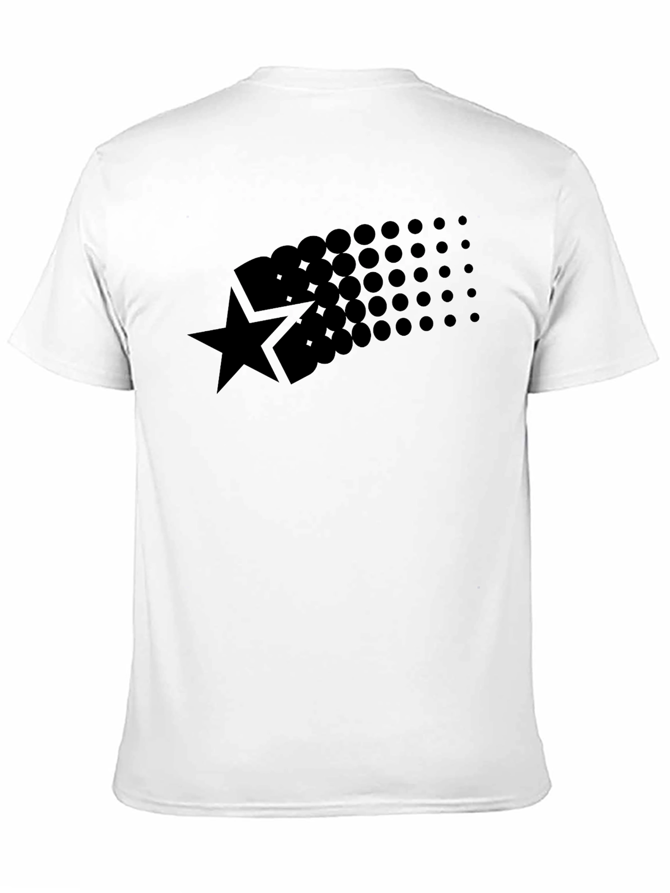 Black Star Burst Graphic Tee - Modern Style