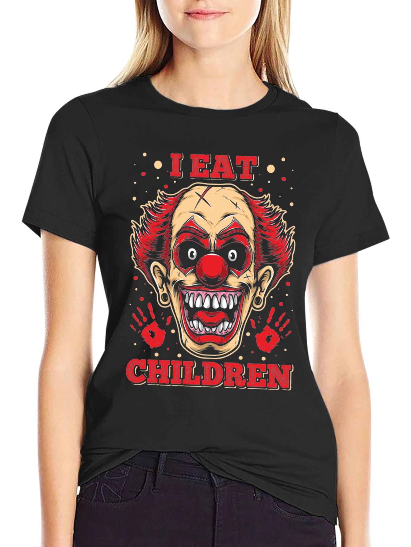 Creepy Clown Graphic Tee - I Eat Children