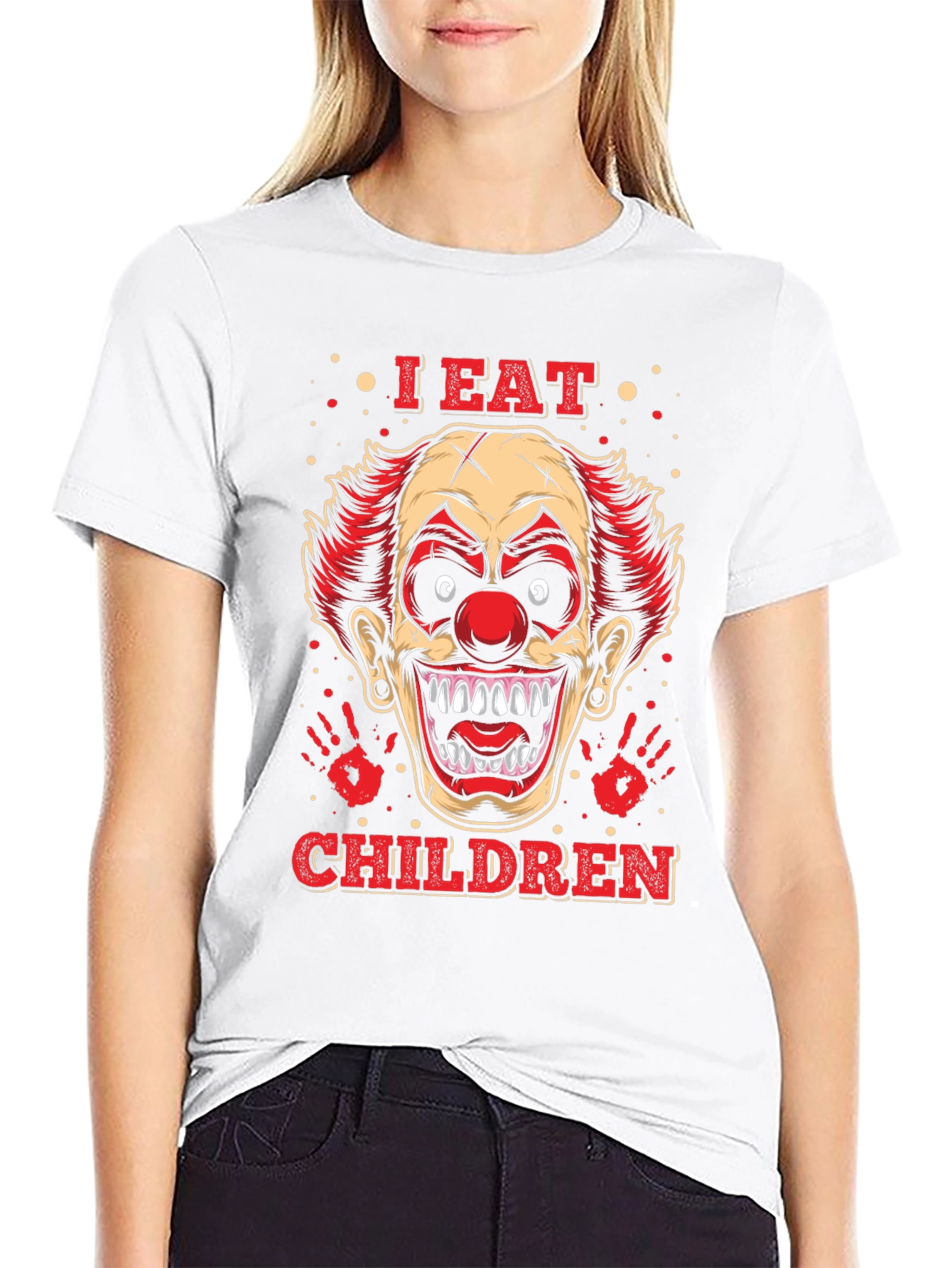 Creepy Clown Graphic Tee - I Eat Children