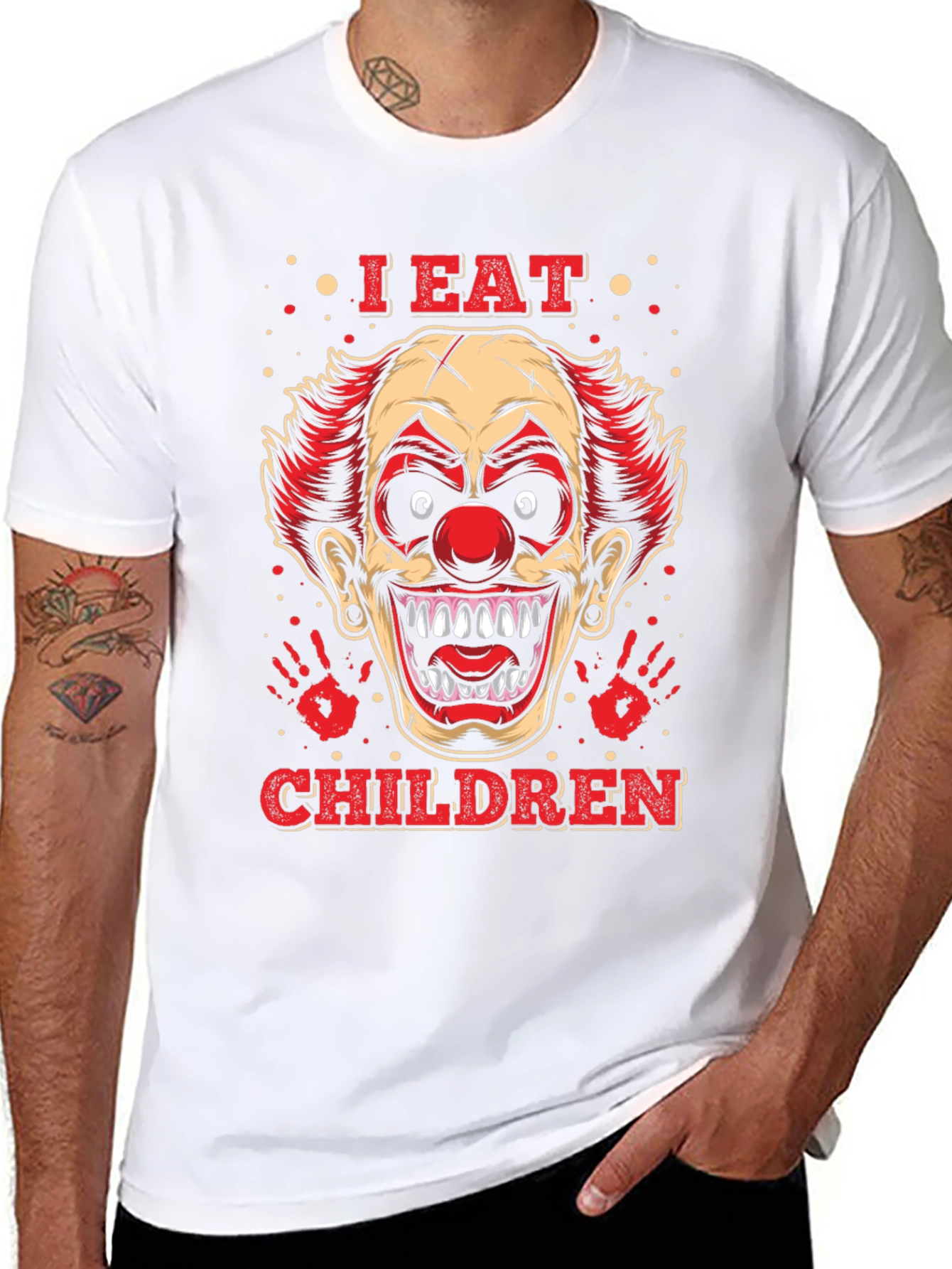 Creepy Clown Graphic Tee - I Eat Children