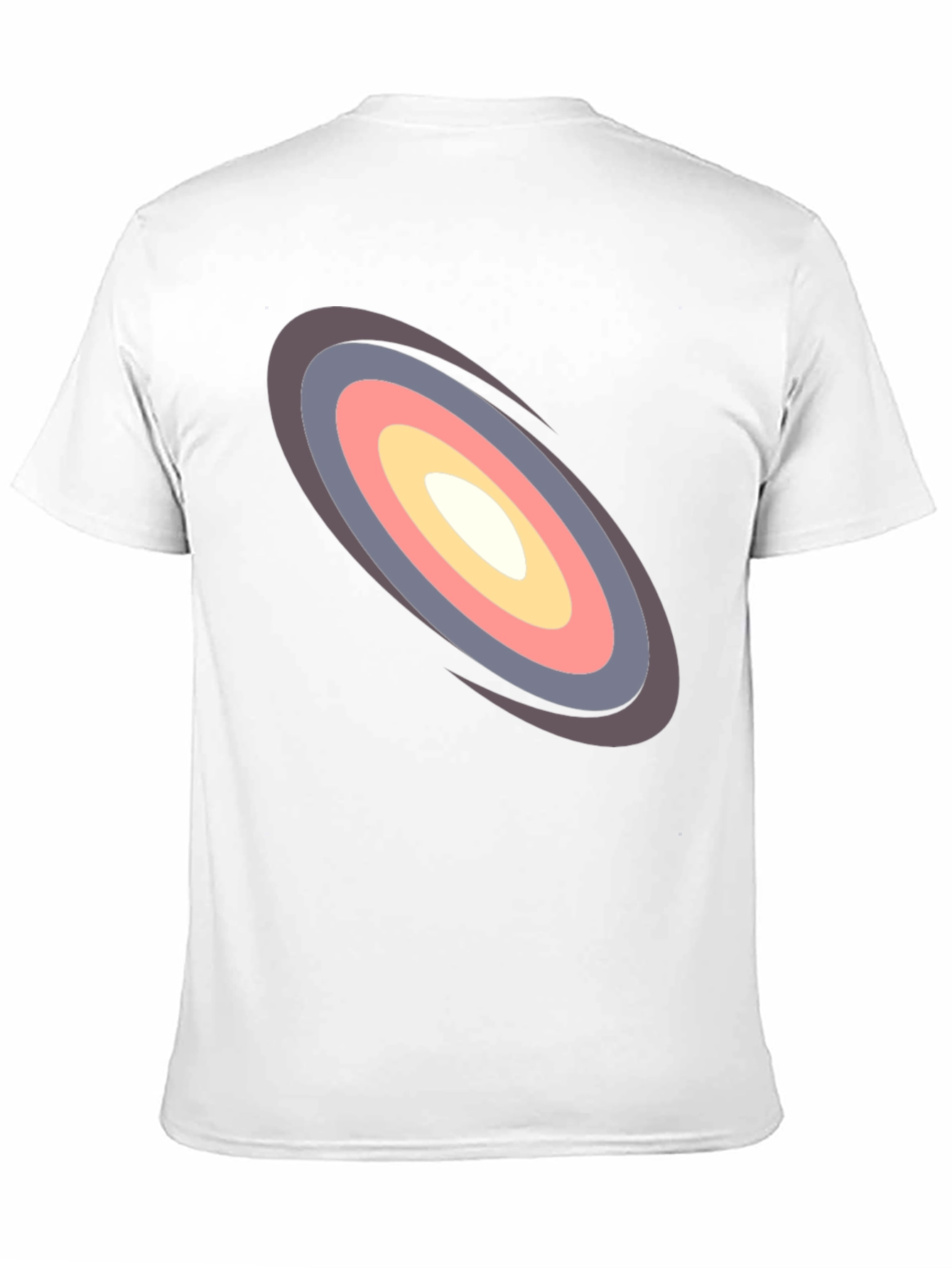 Stylish Black Tee with Unique Oval Design