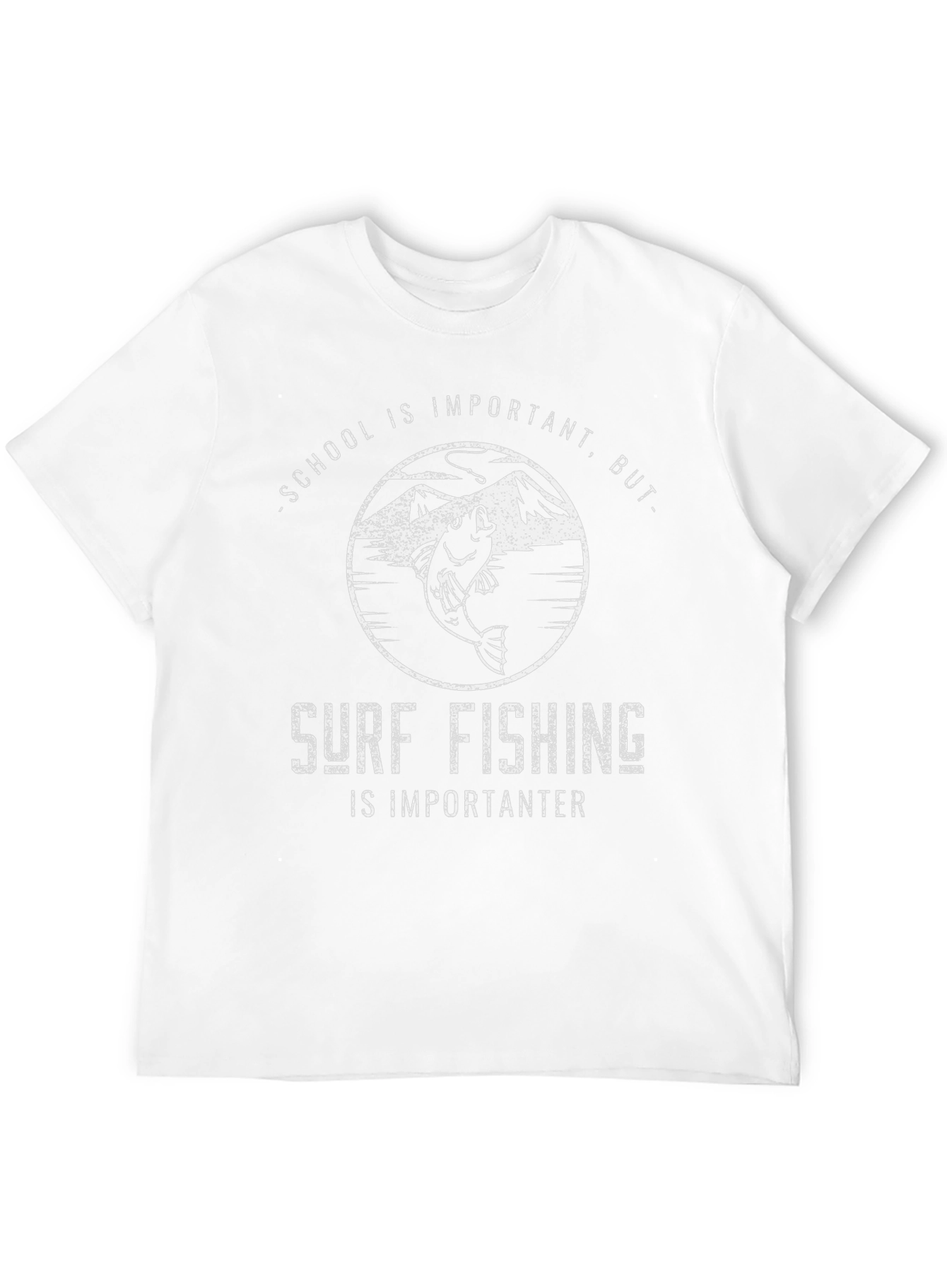 Surf Fishing is Importanter Black T-Shirt