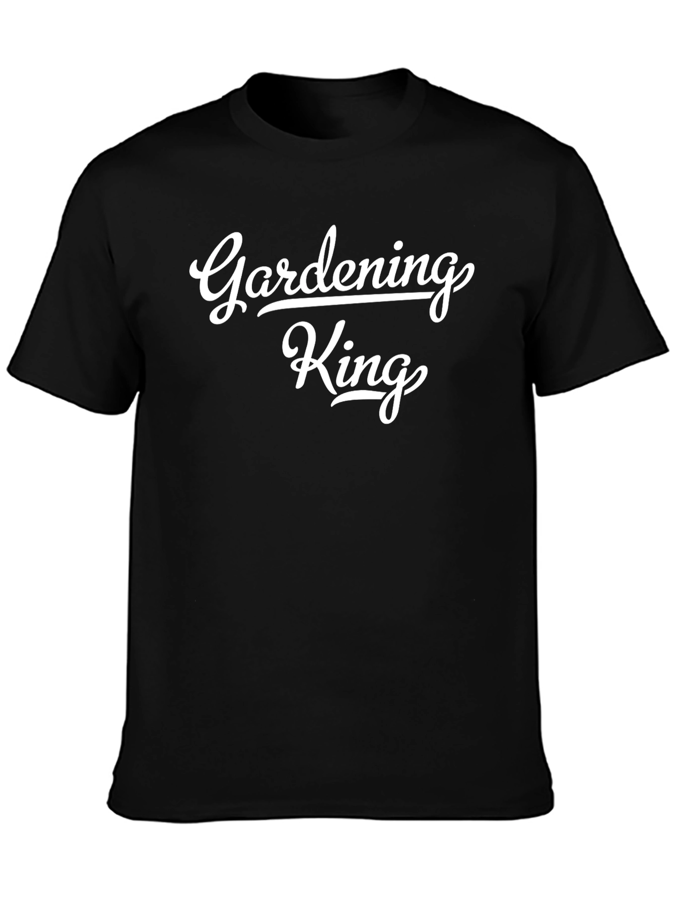 Gardening King Black Cotton T-Shirt