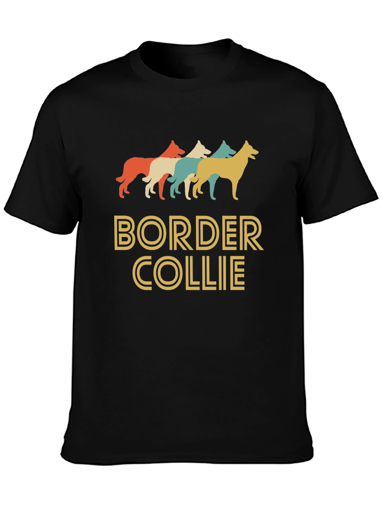 Border Collie Retro T-Shirt