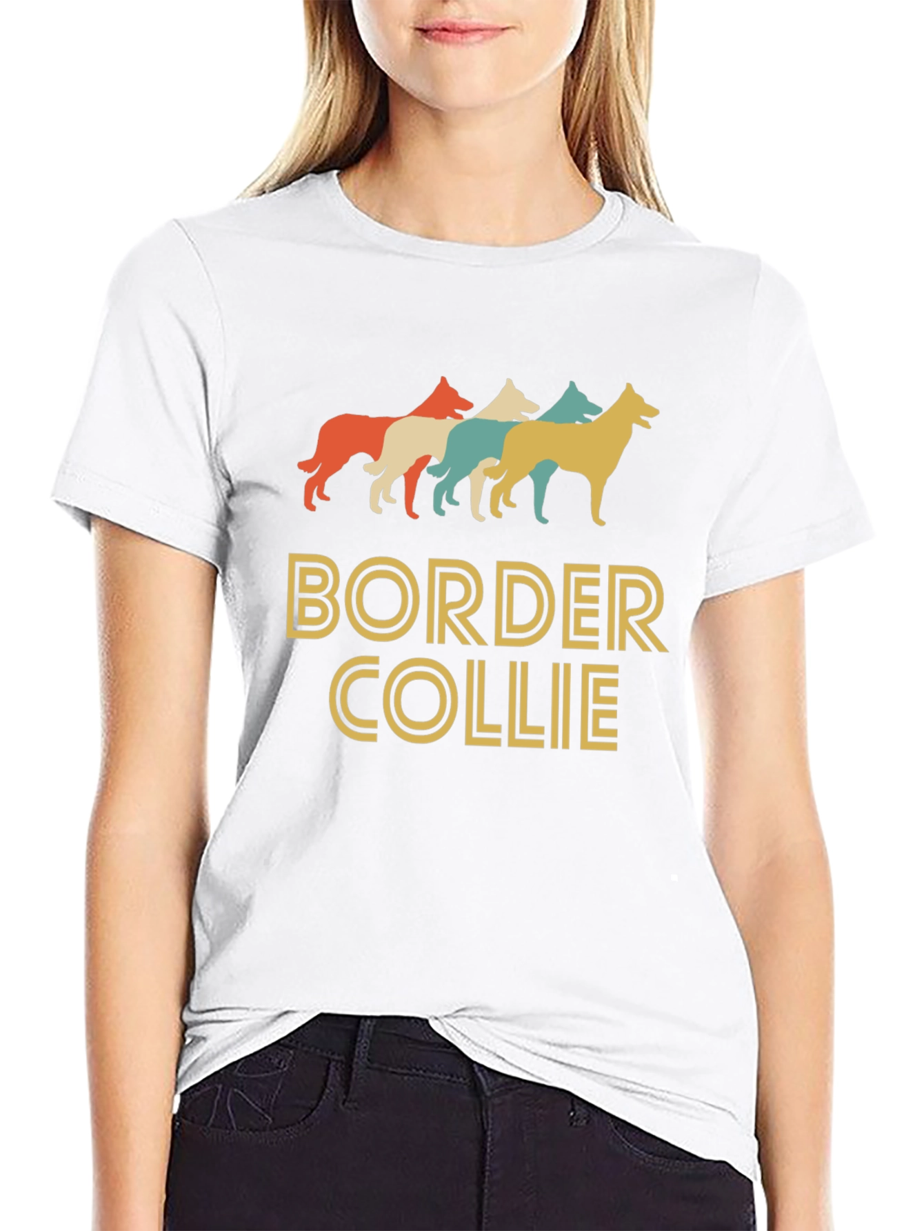 Border Collie Retro T-Shirt