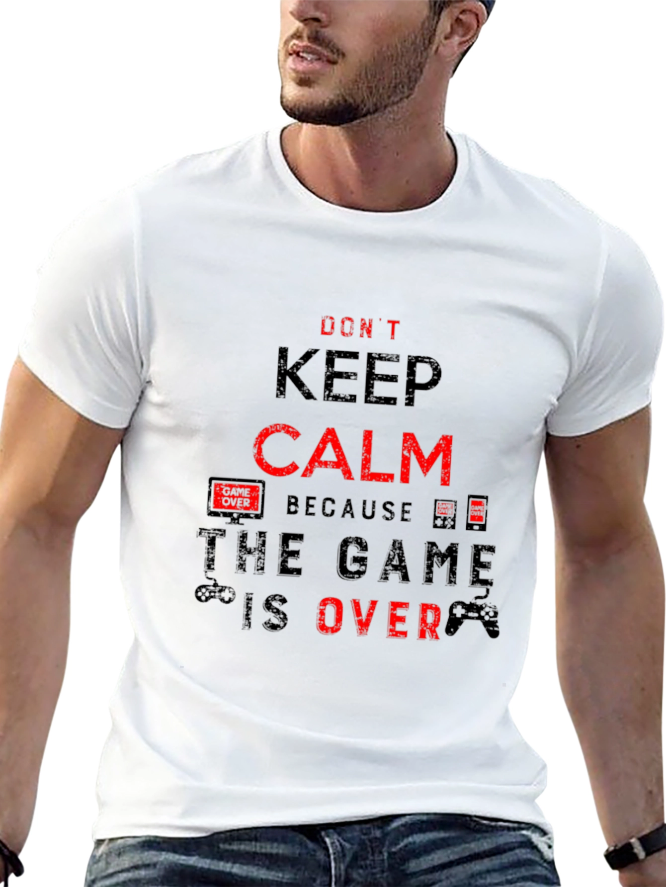 Dont Keep Calm - Game Over Black T-Shirt