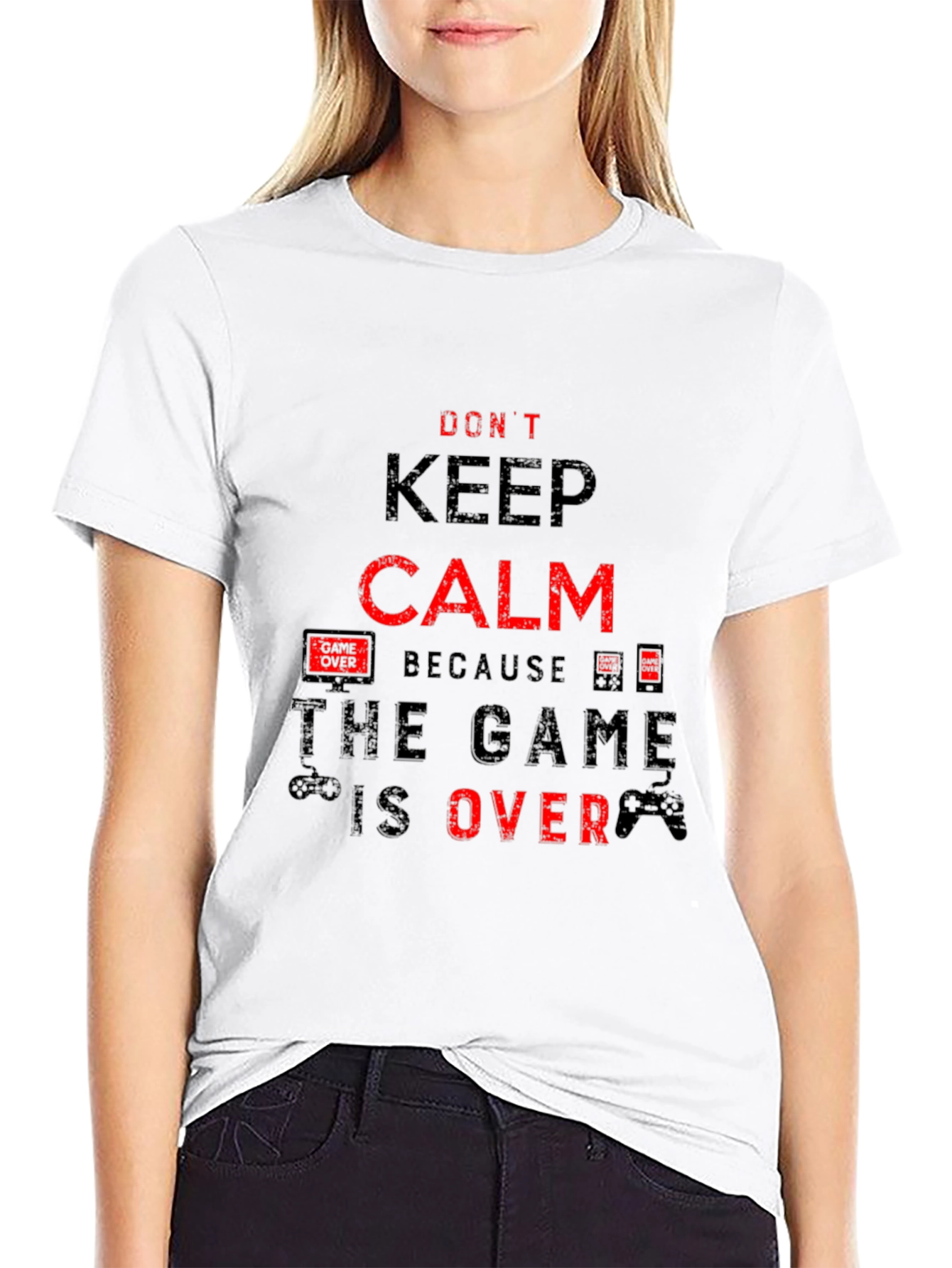 Dont Keep Calm - Game Over Black T-Shirt