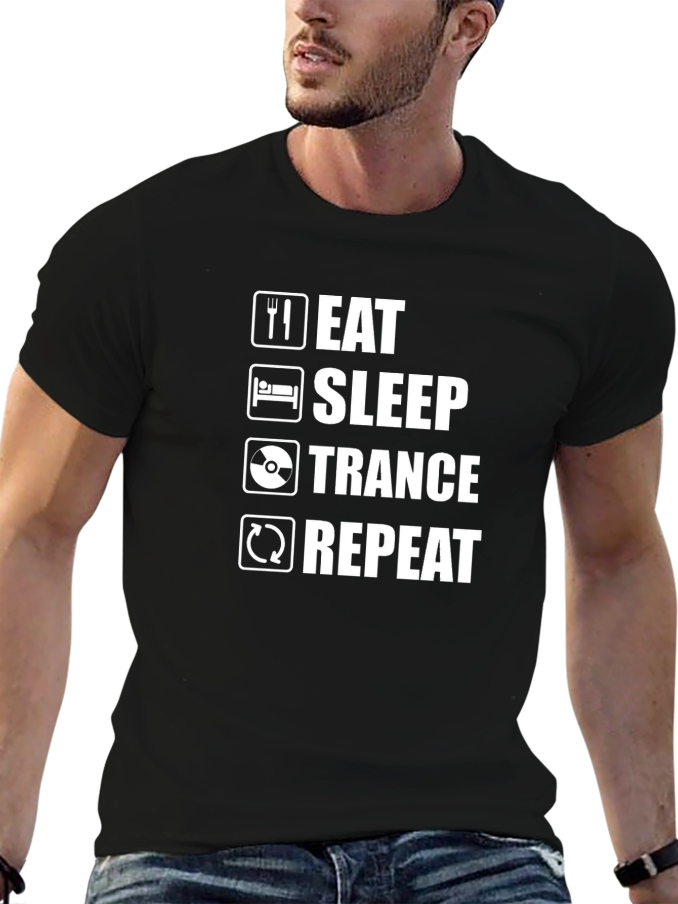 Eat Sleep Trance Repeat Graphic Tee