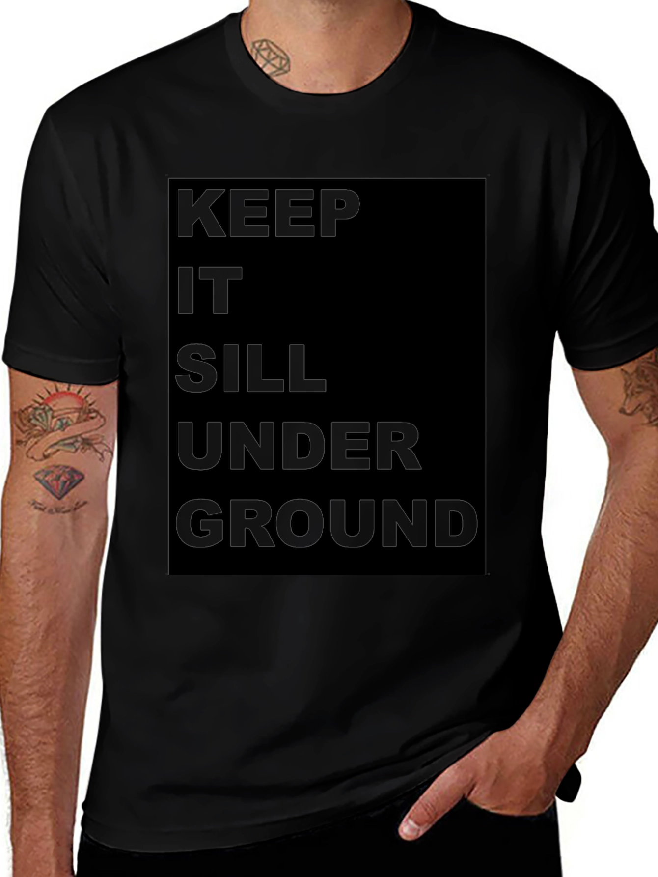 Keep it Still Underground Black T-Shirt