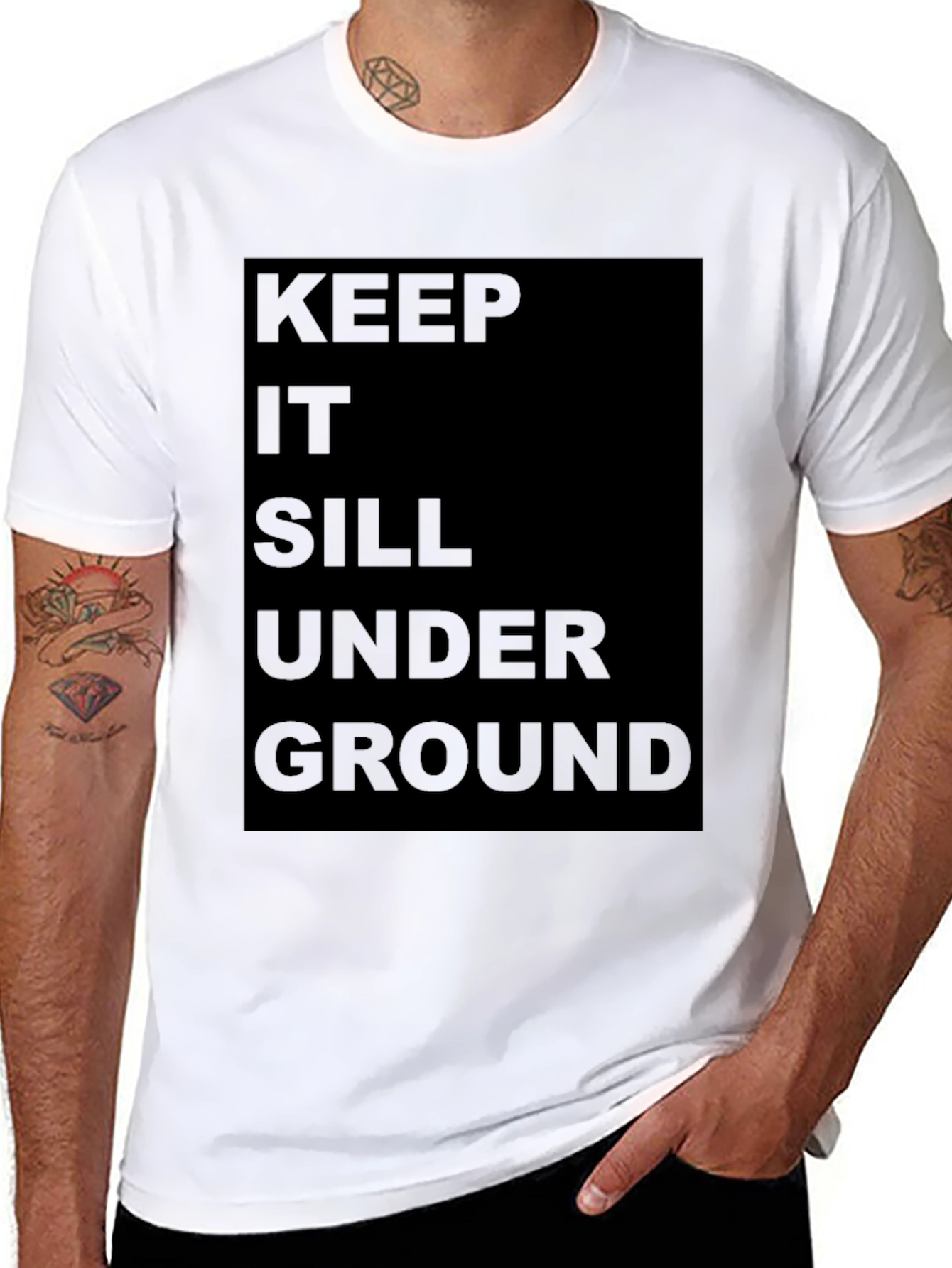 Keep it Still Underground Black T-Shirt