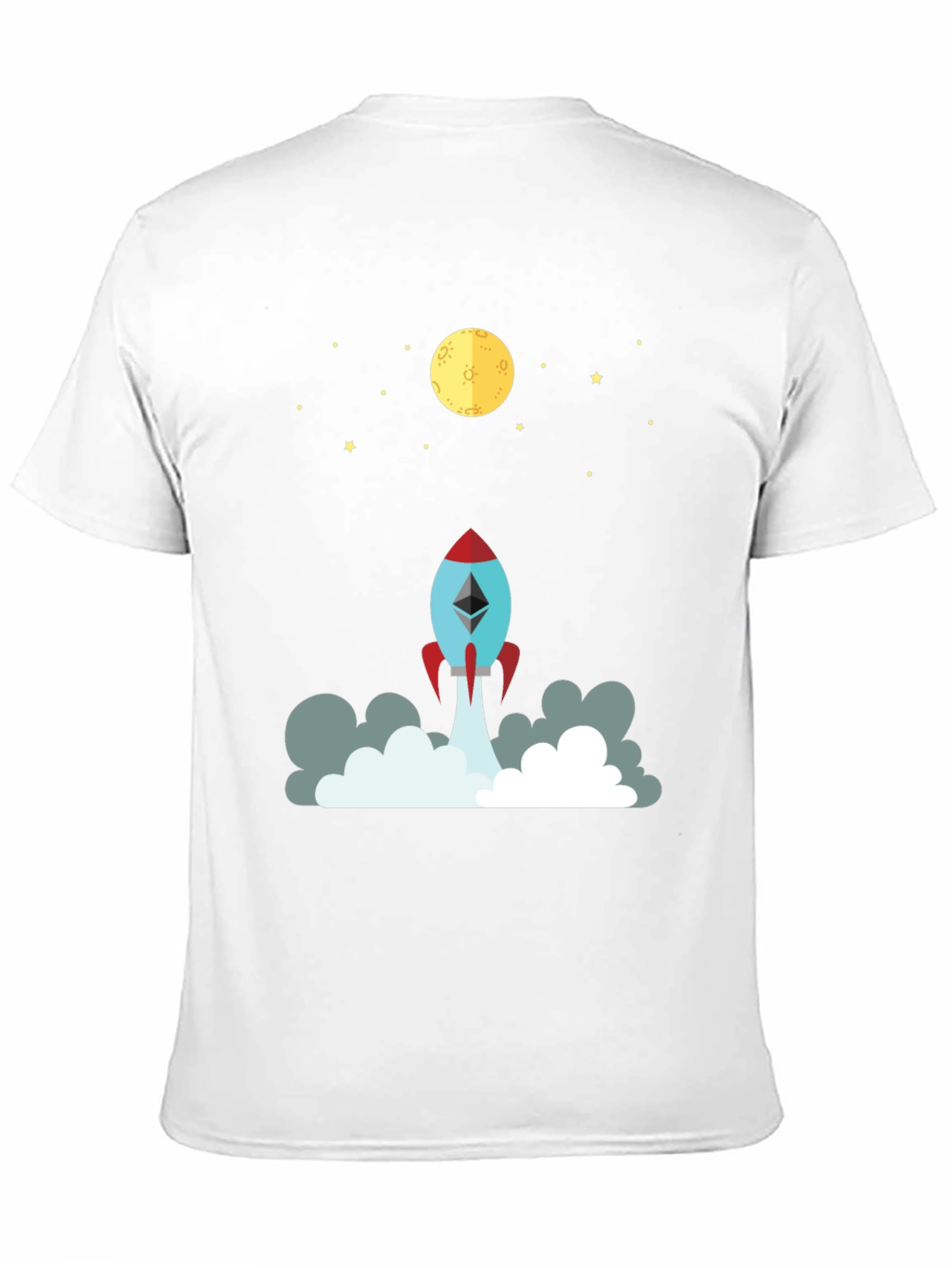 Ethereum Rocket to the Moon Graphic Tee