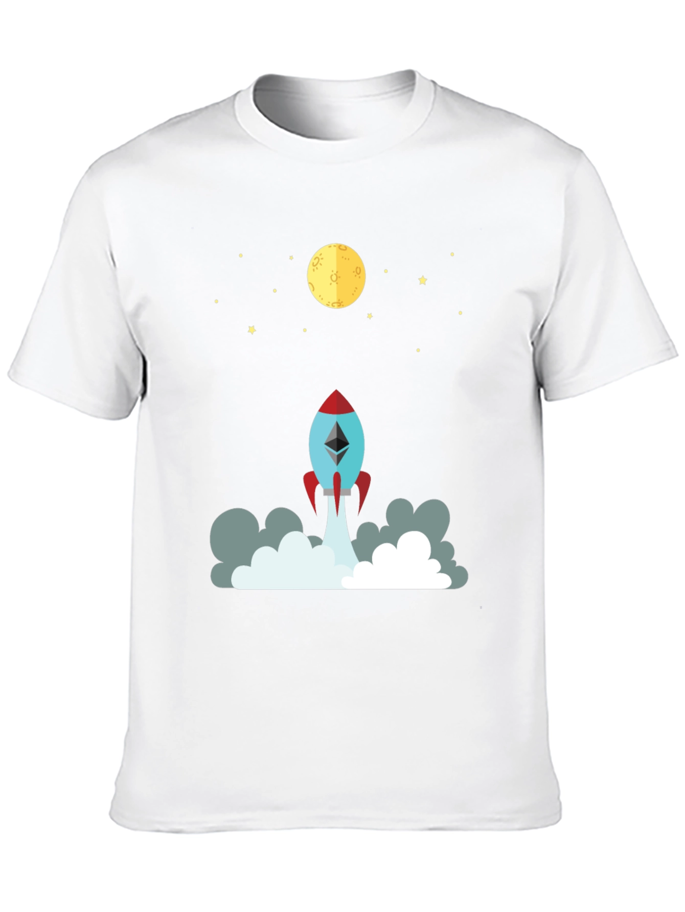 Ethereum Rocket to the Moon Graphic Tee