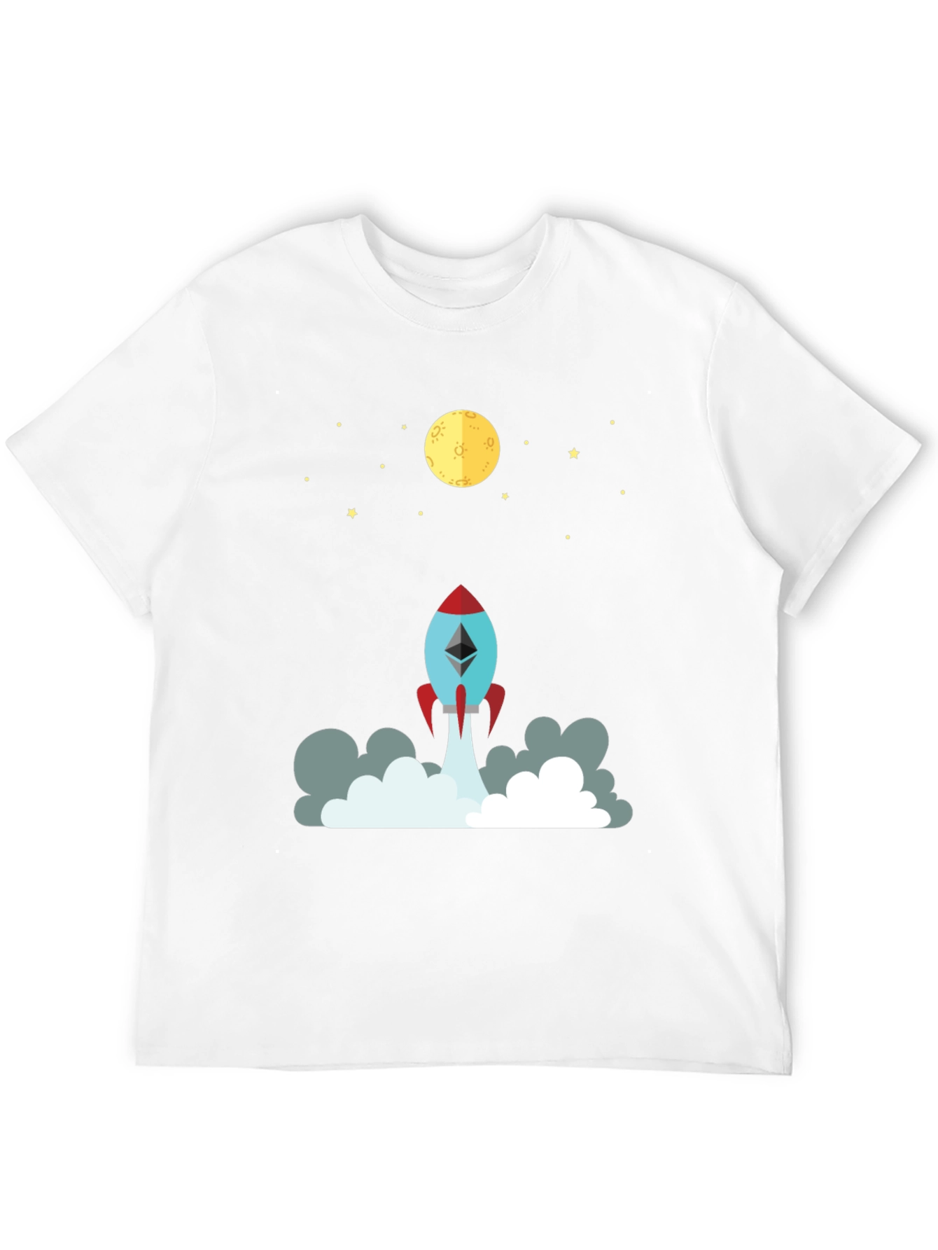 Ethereum Rocket to the Moon Graphic Tee