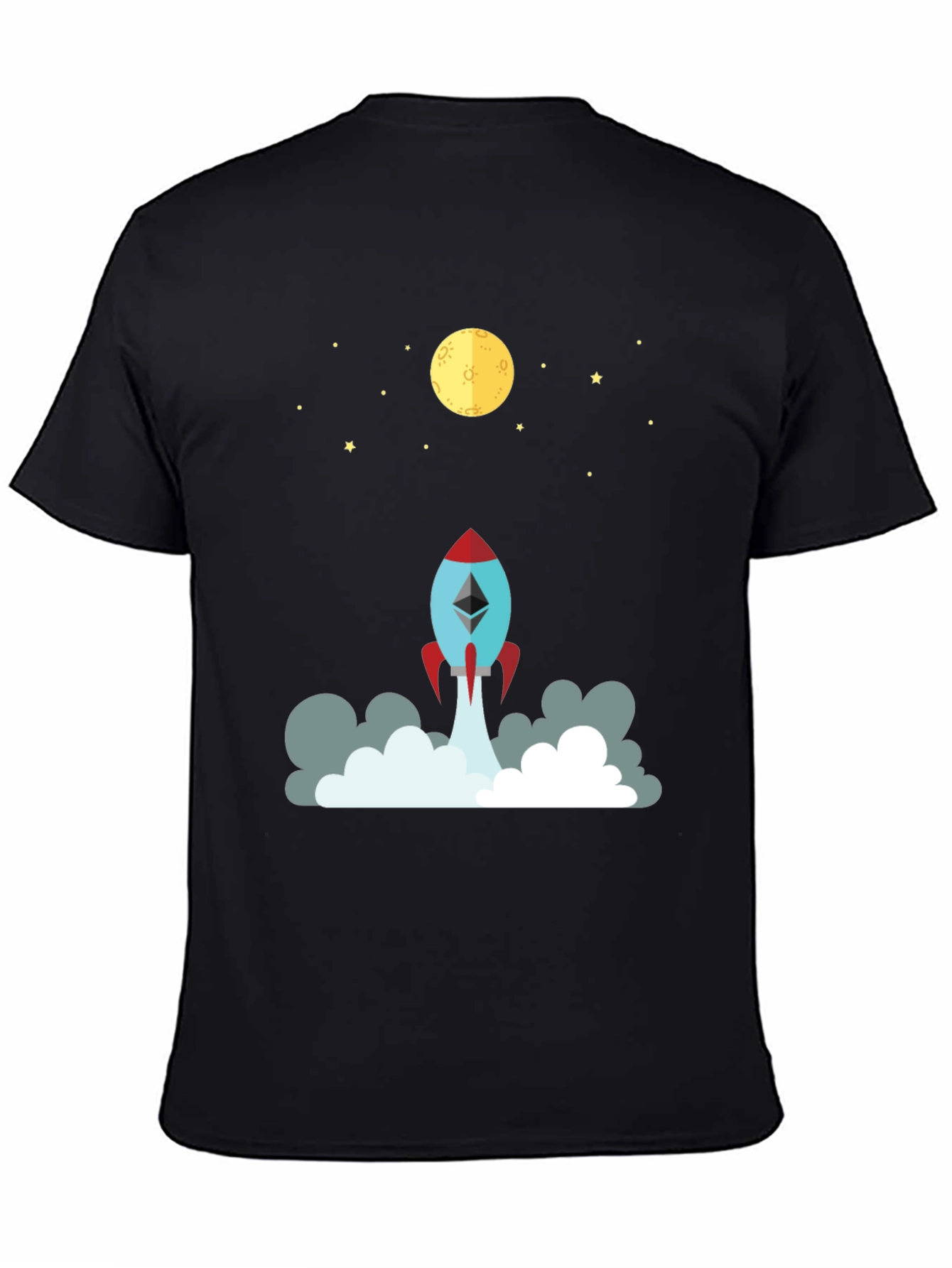 Ethereum Rocket to the Moon Graphic Tee