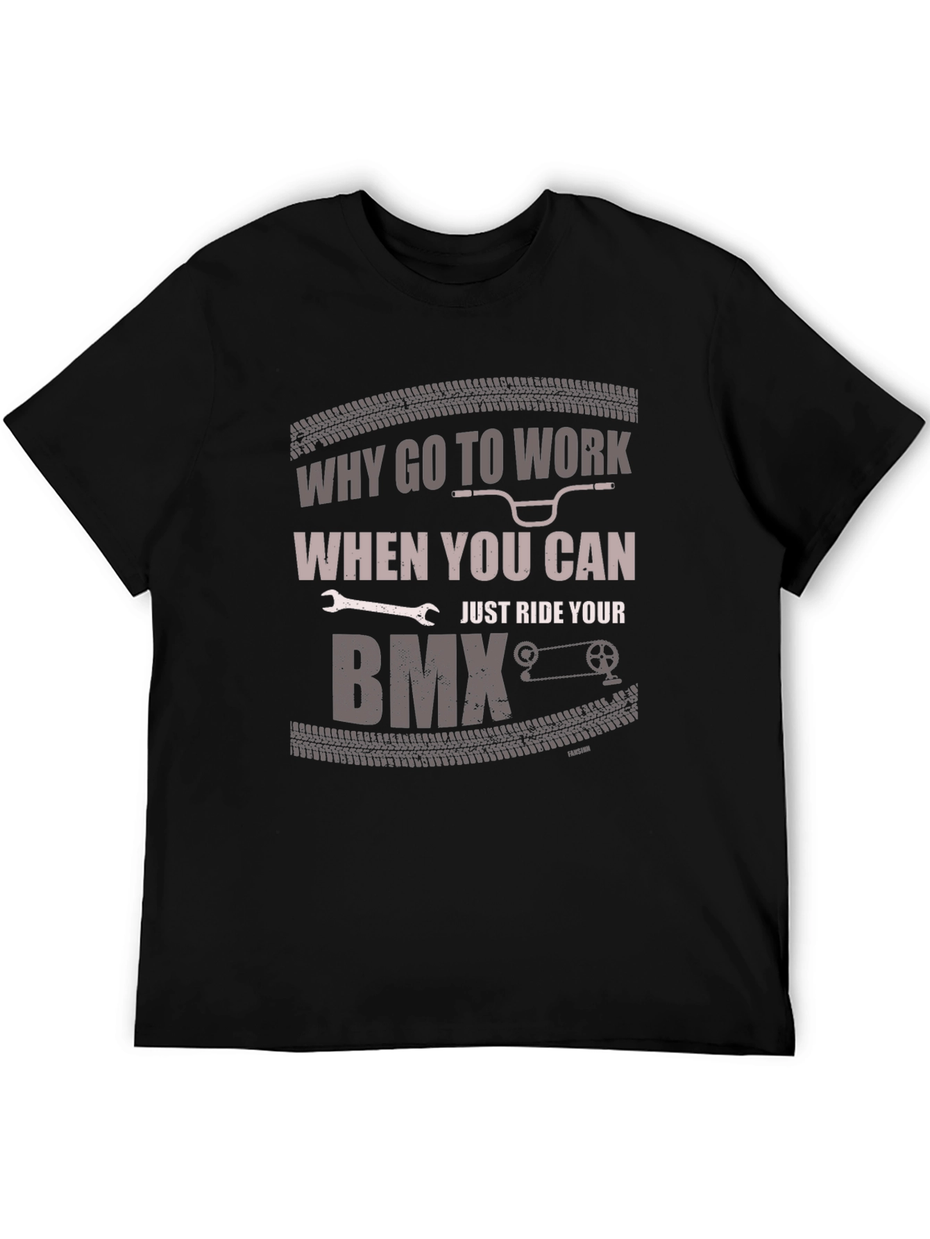 Why Go To Work BMX Graphic T-Shirt