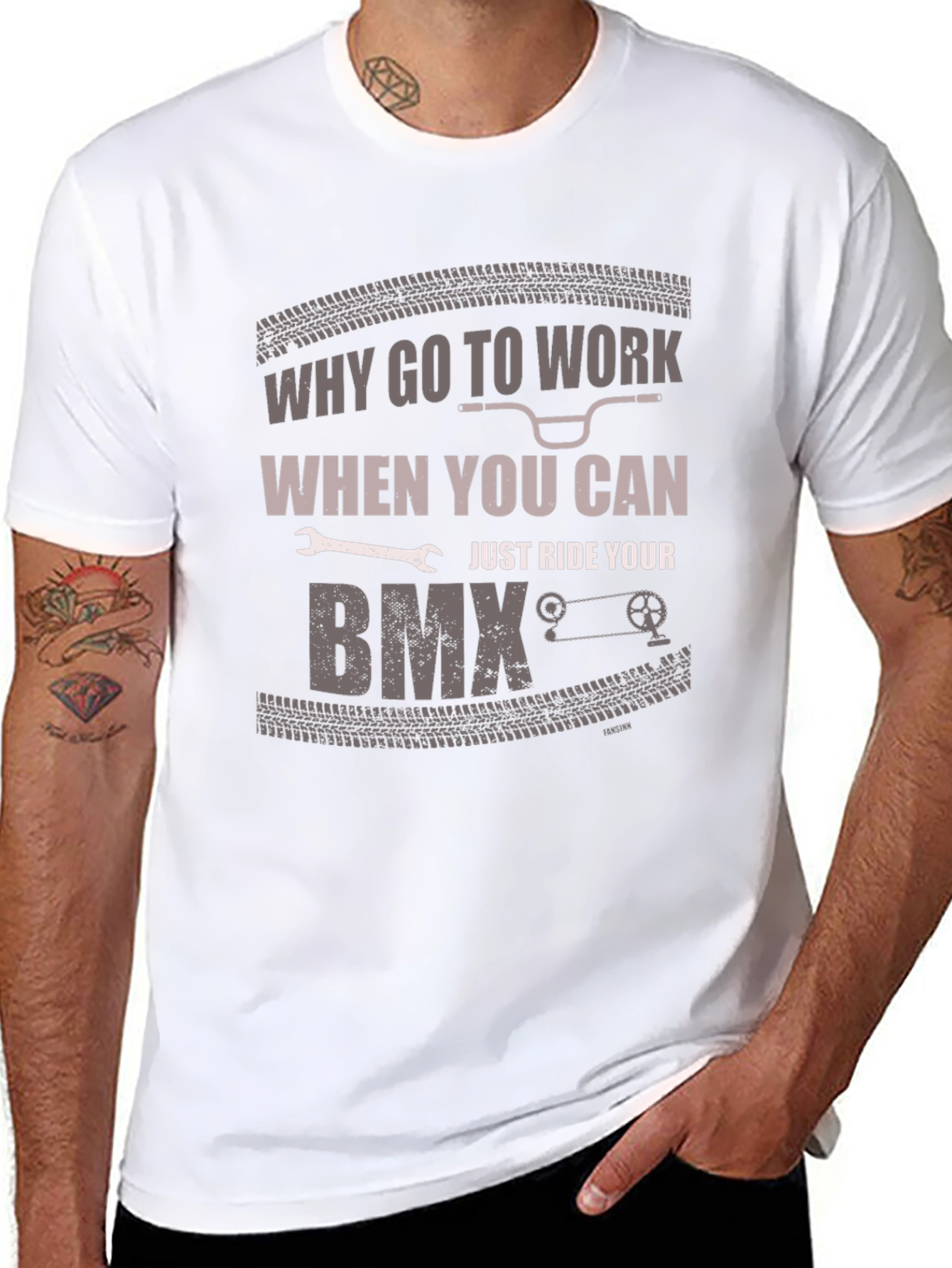 Why Go To Work BMX Graphic T-Shirt