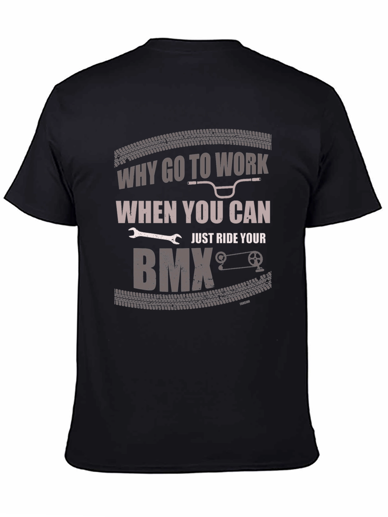 Why Go To Work BMX Graphic T-Shirt