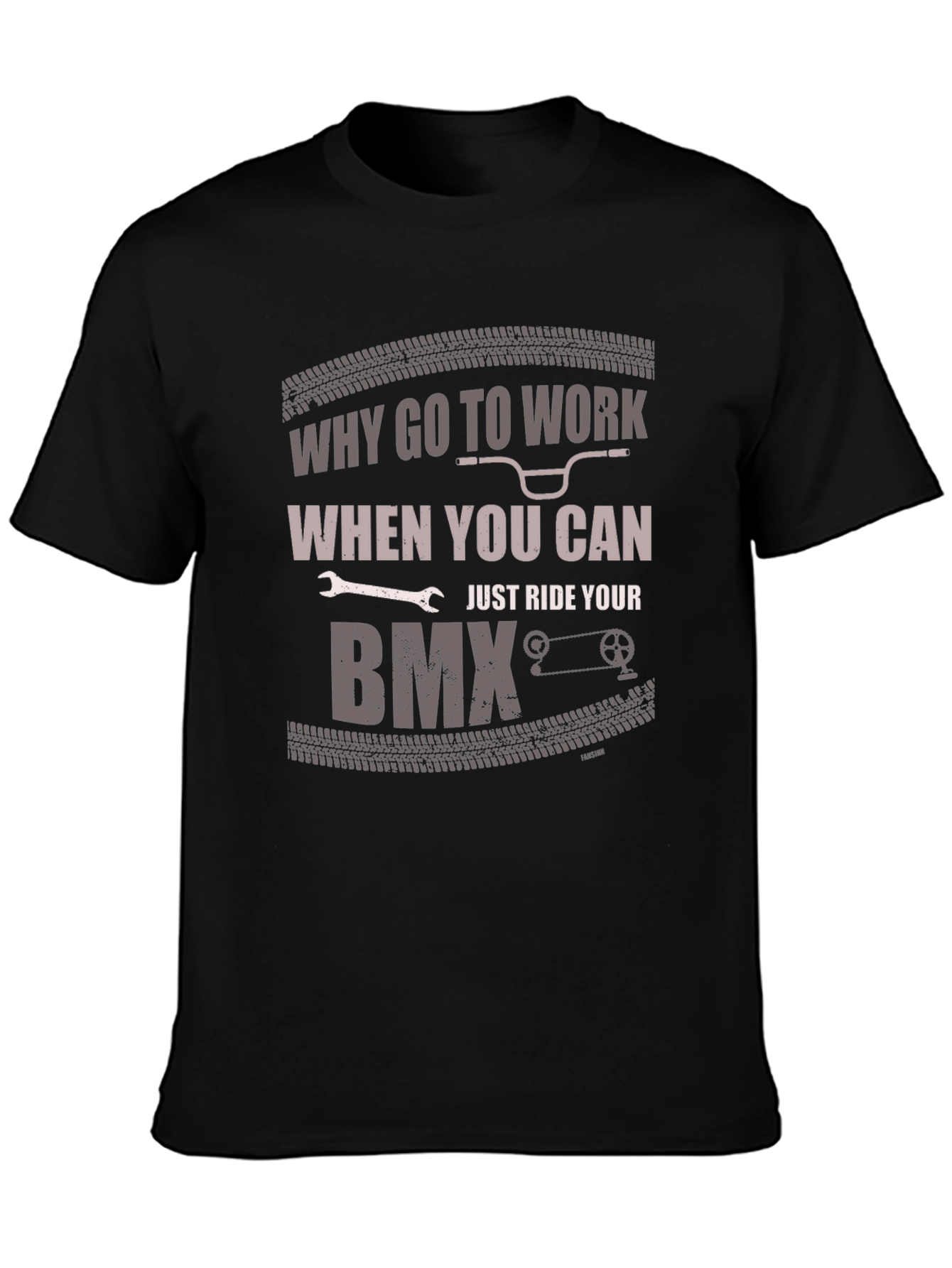 Why Go To Work BMX Graphic T-Shirt