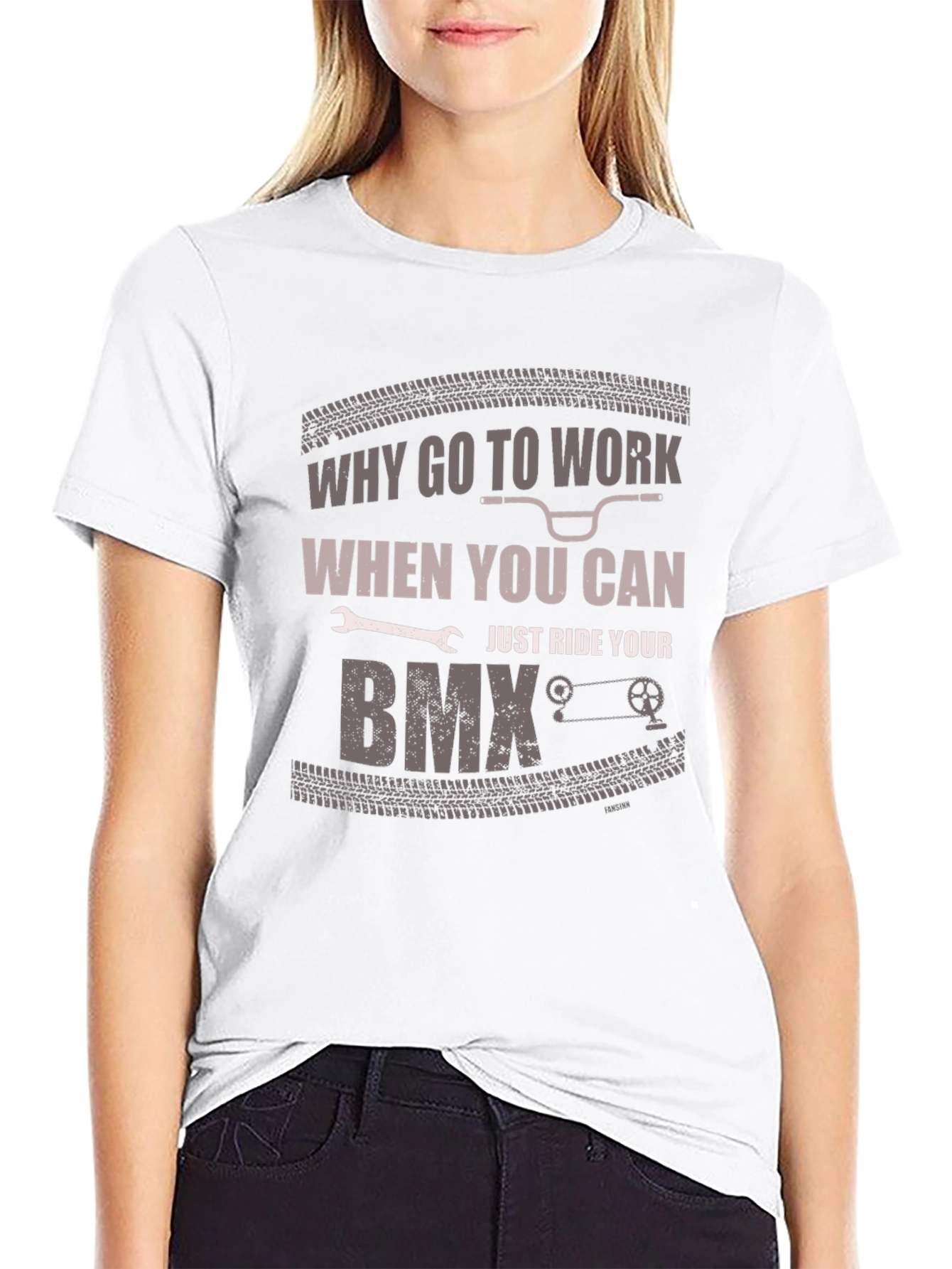 Why Go To Work BMX Graphic T-Shirt
