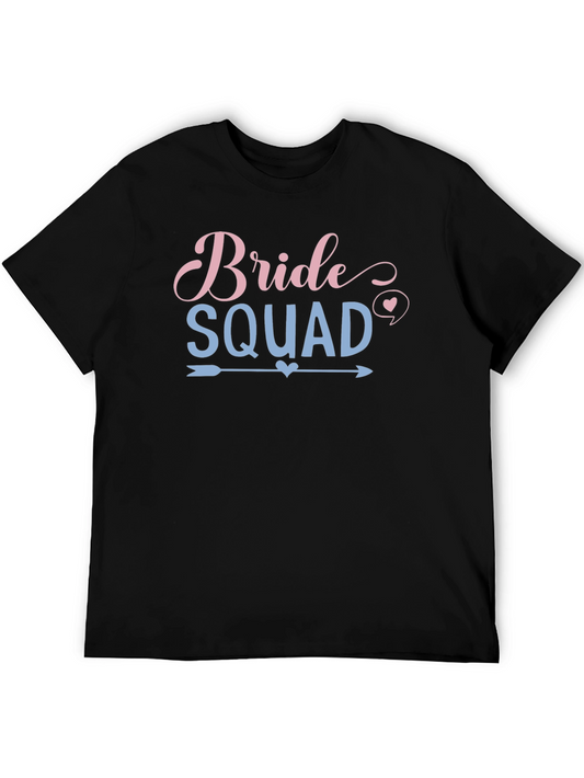 Bride Squad Tee - Black Crew Neck T-Shirt