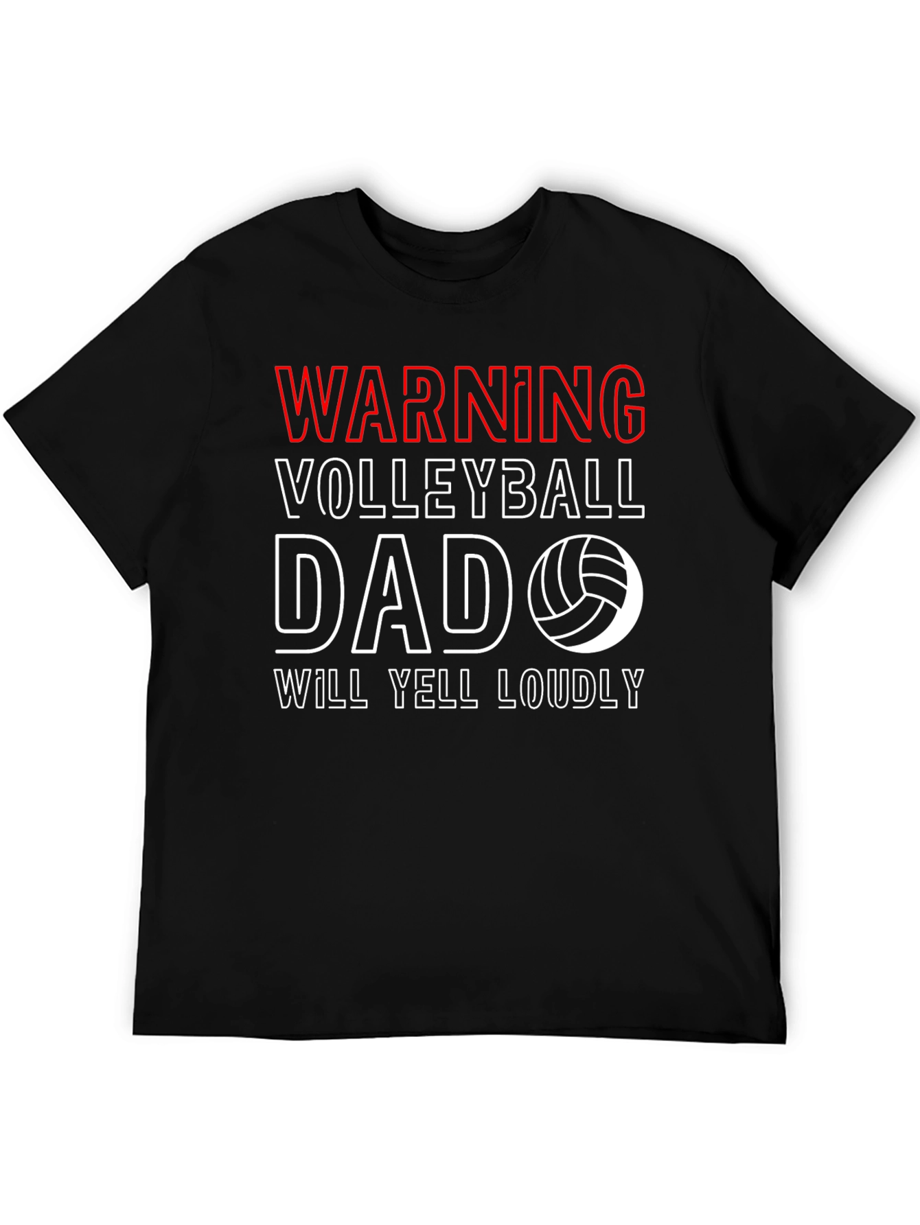 Warning Volleyball Dad T-Shirt