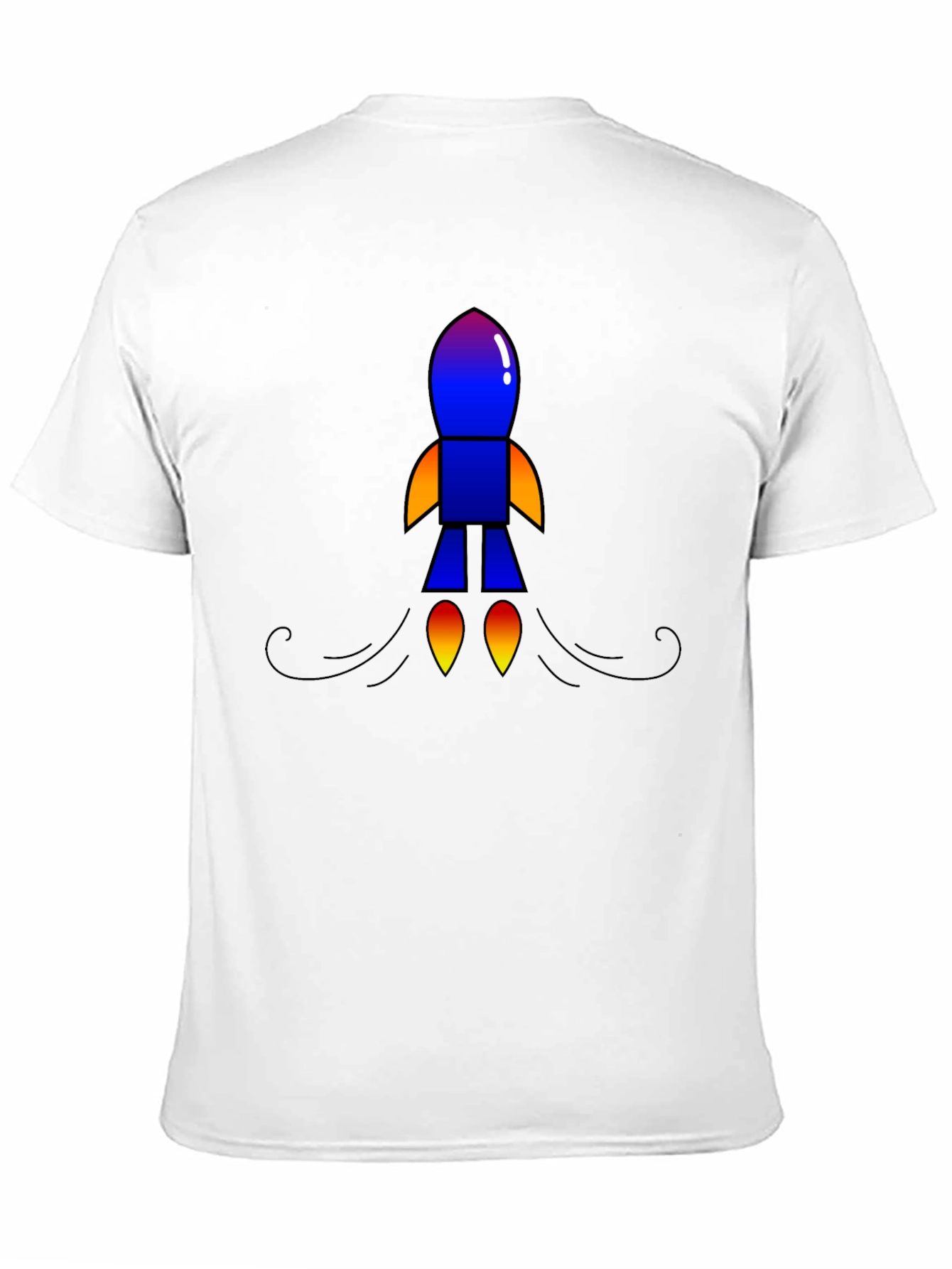 Rocket Graphic Black T-Shirt