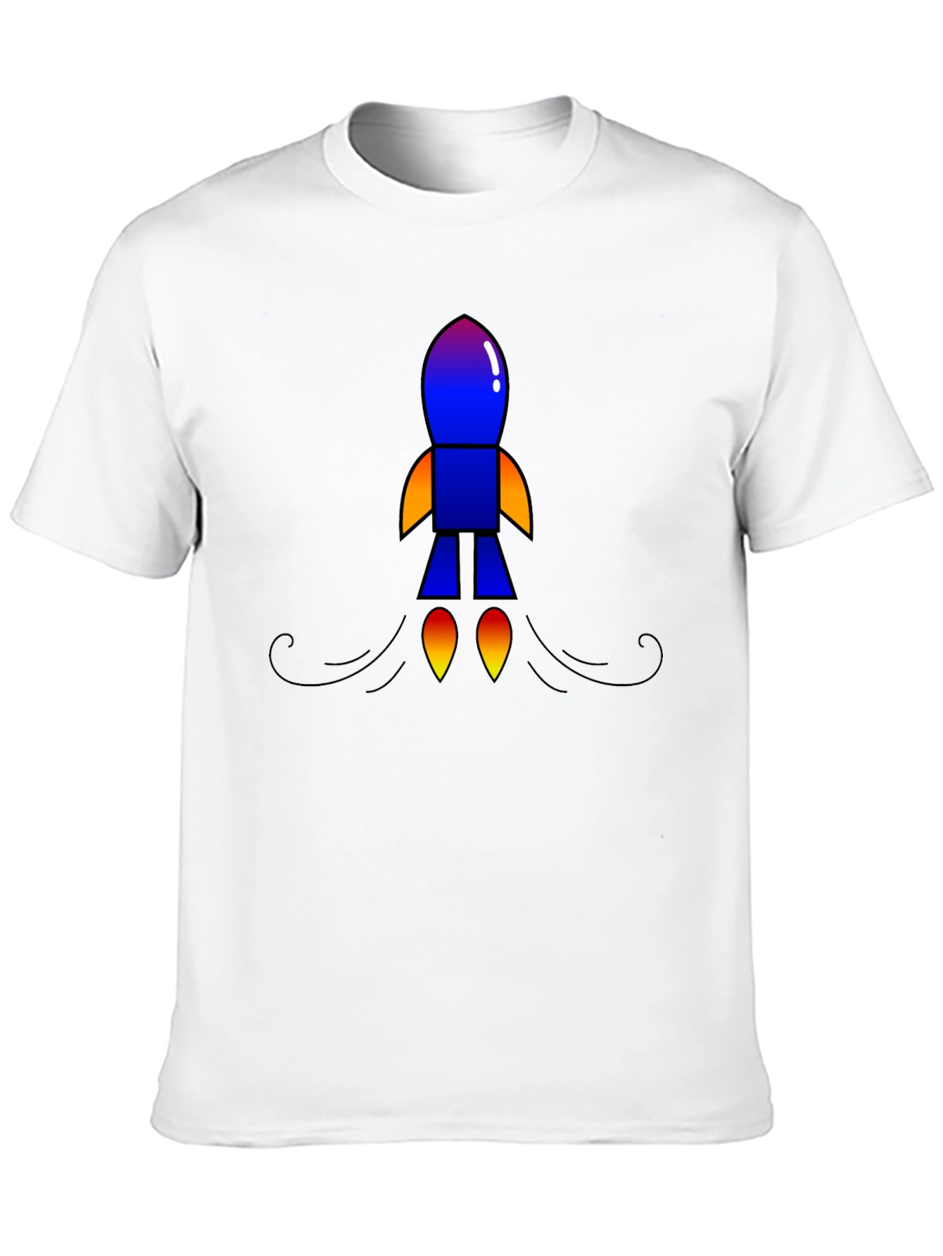 Rocket Graphic Black T-Shirt