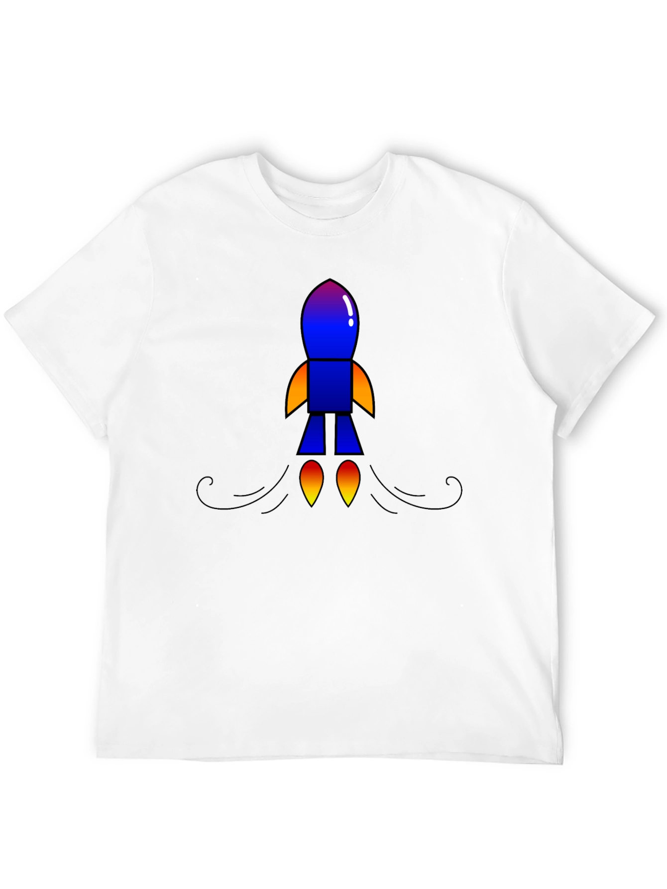 Rocket Graphic Black T-Shirt