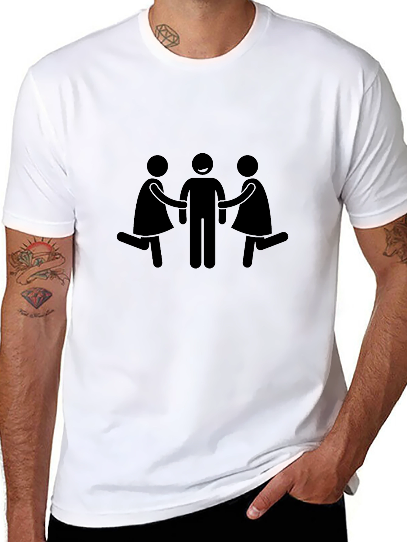 Humorous Stick Figure T-Shirt