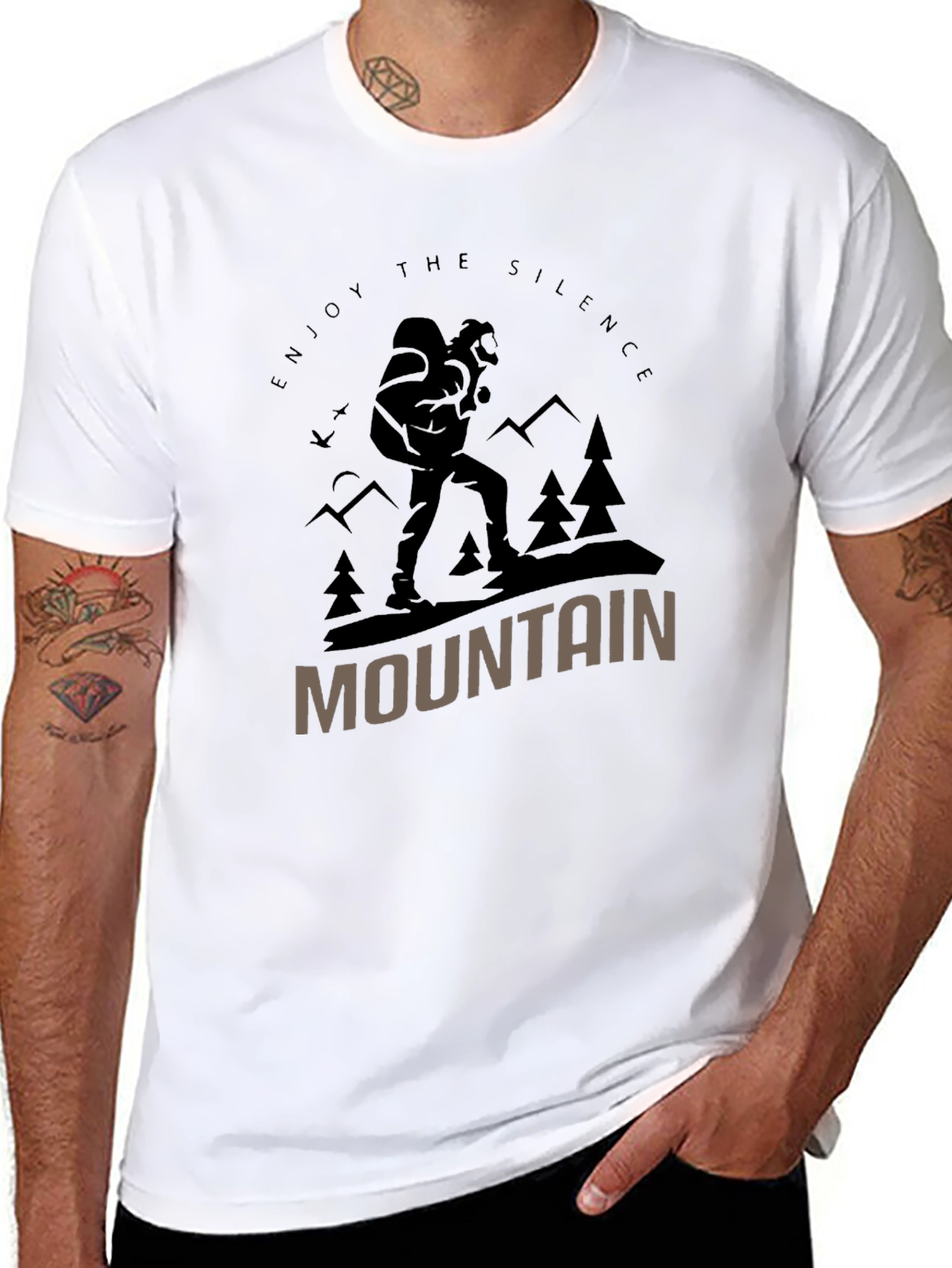 Enjoy the Silence Mountain Graphic T-Shirt