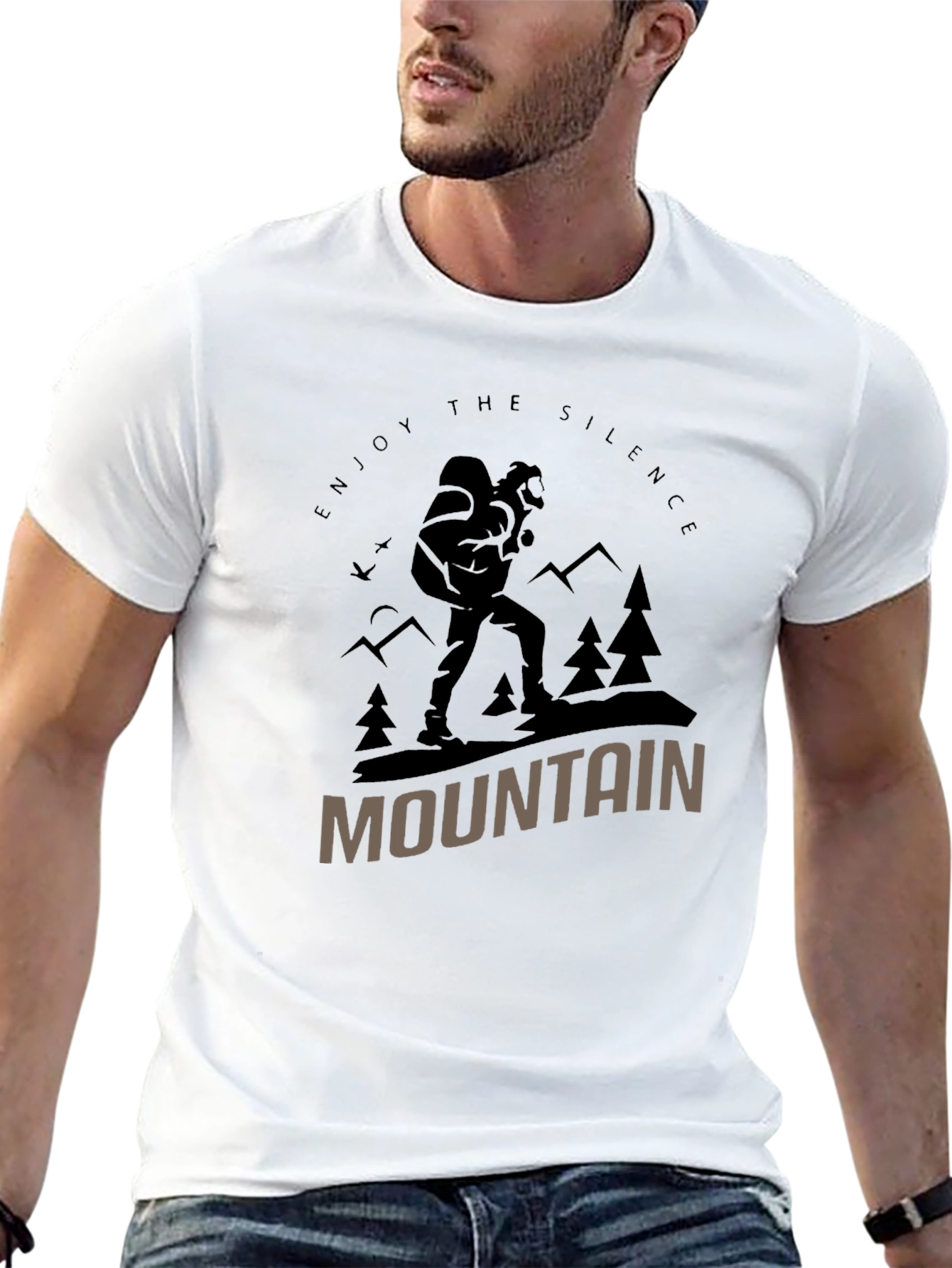 Enjoy the Silence Mountain Graphic T-Shirt