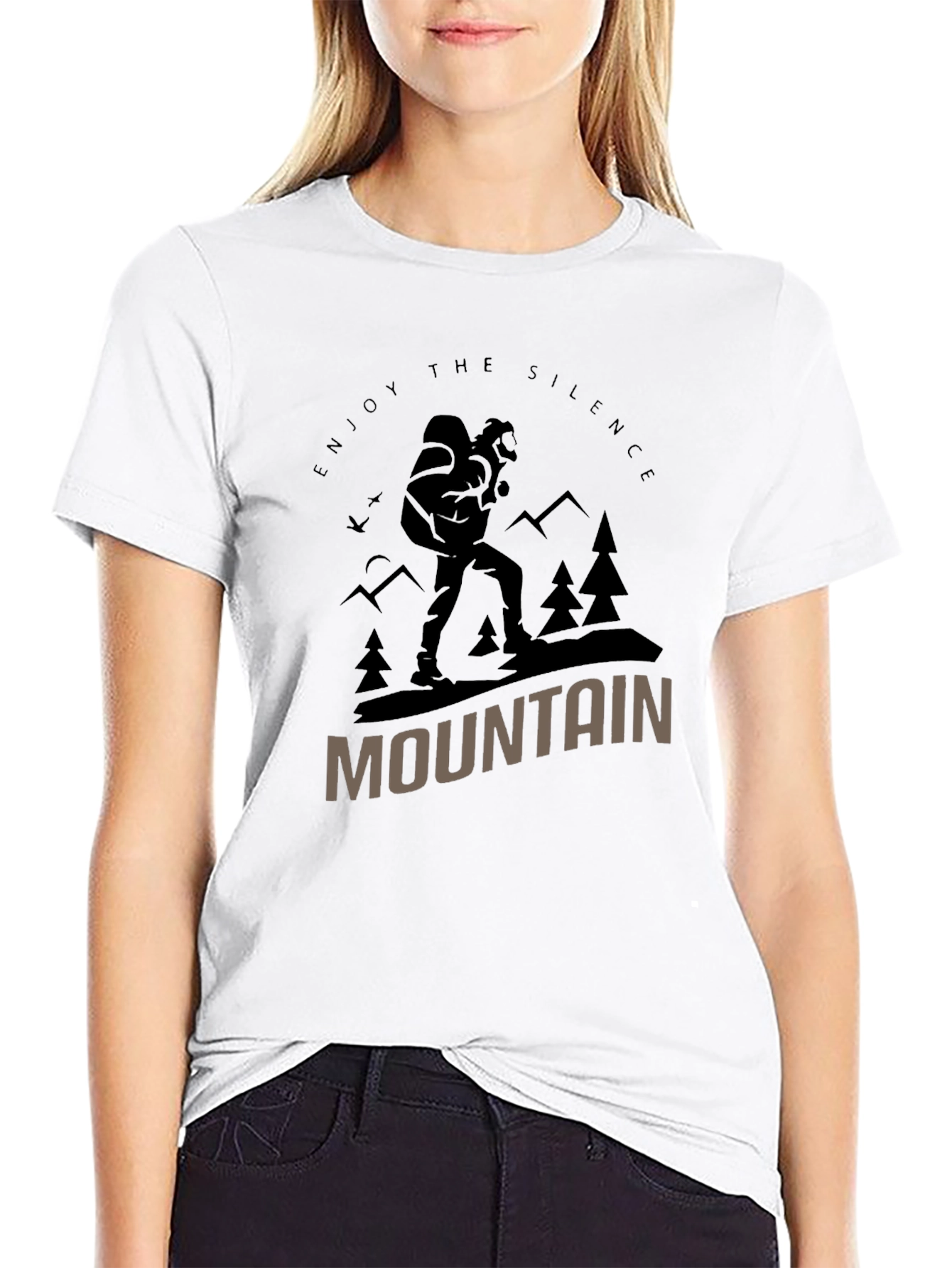 Enjoy the Silence Mountain Graphic T-Shirt