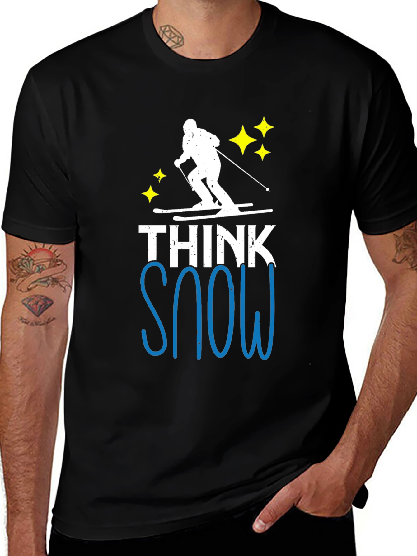Think Snow Ski T-Shirt - Winter Apparel