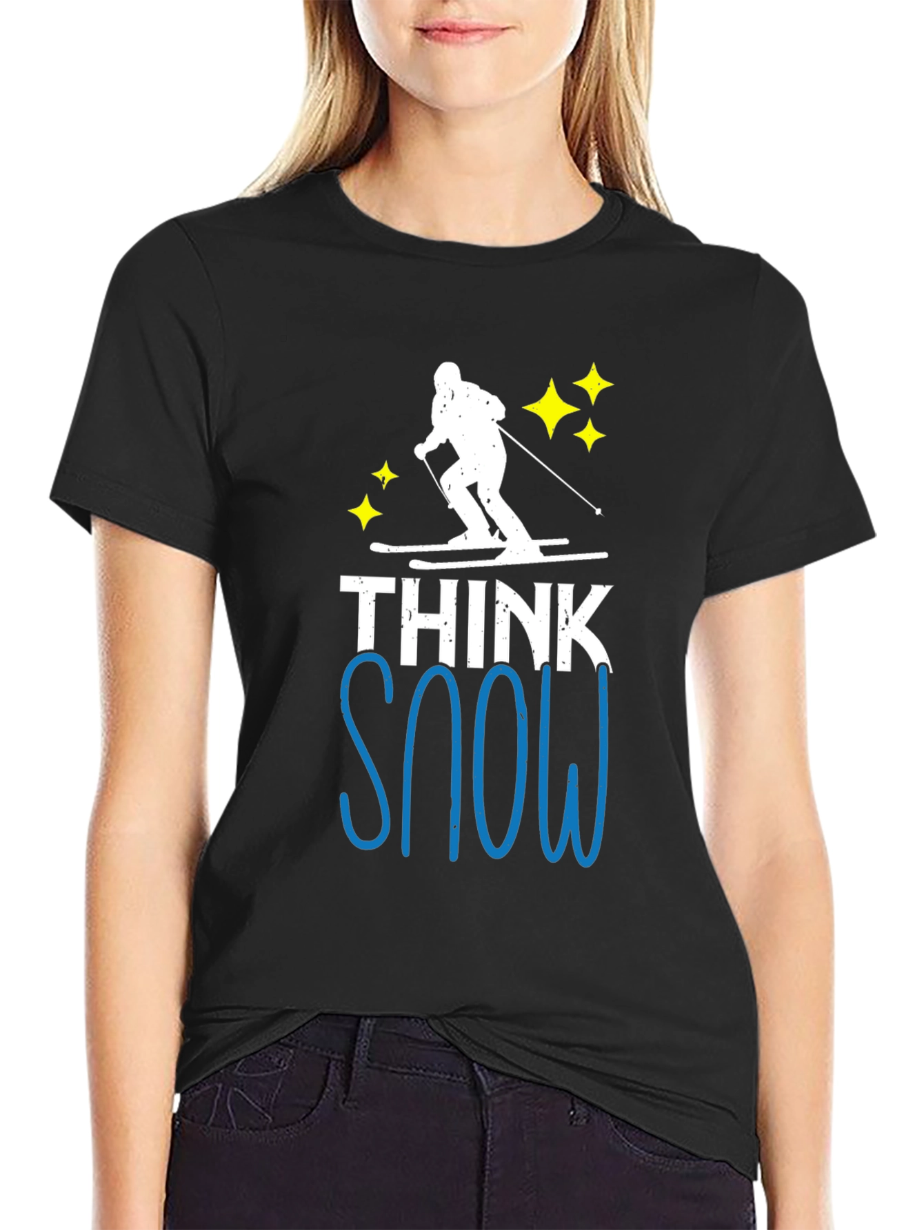 Think Snow Ski T-Shirt - Winter Apparel