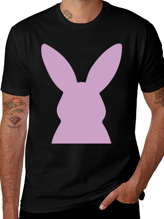 Bunny Silhouette T-Shirt - Black Tee