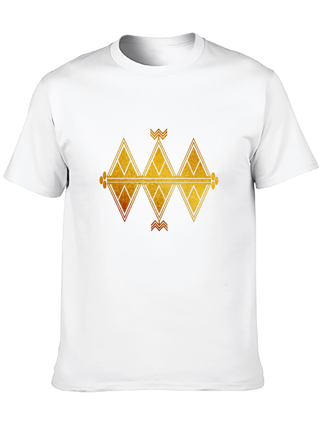 Tribal Geometric T-Shirt - Black