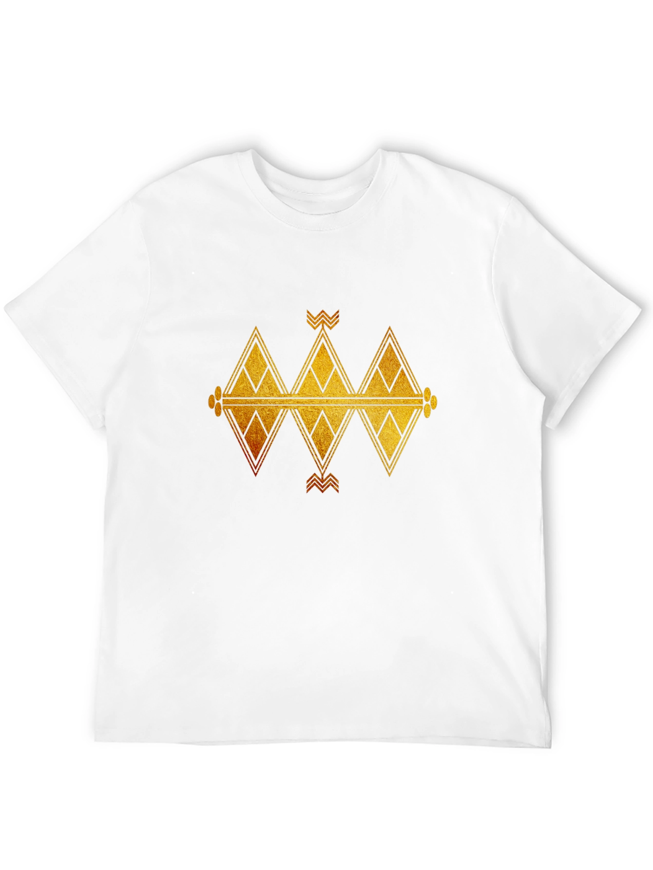Tribal Geometric T-Shirt - Black