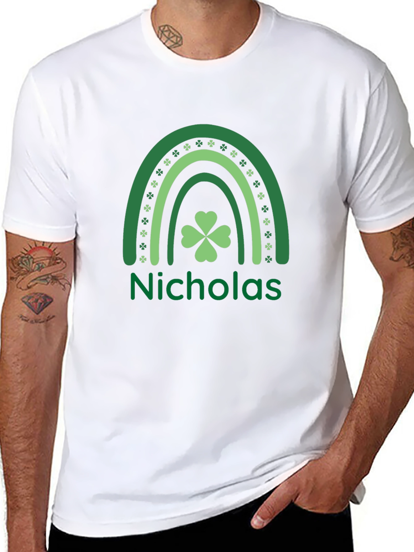 St. Patricks Day Nicholas Rainbow T-Shirt