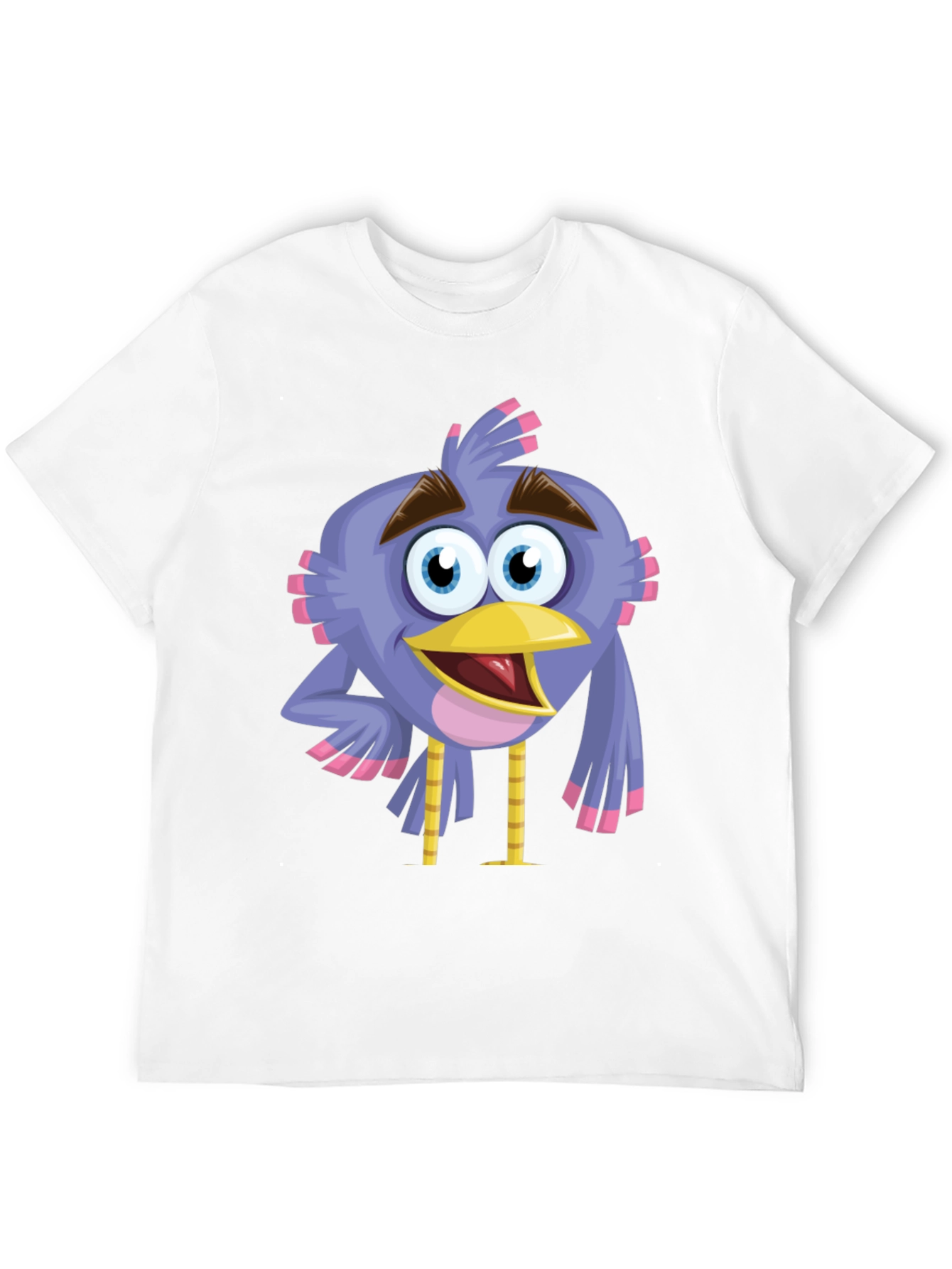 Cartoon Bird Graphic T-Shirt