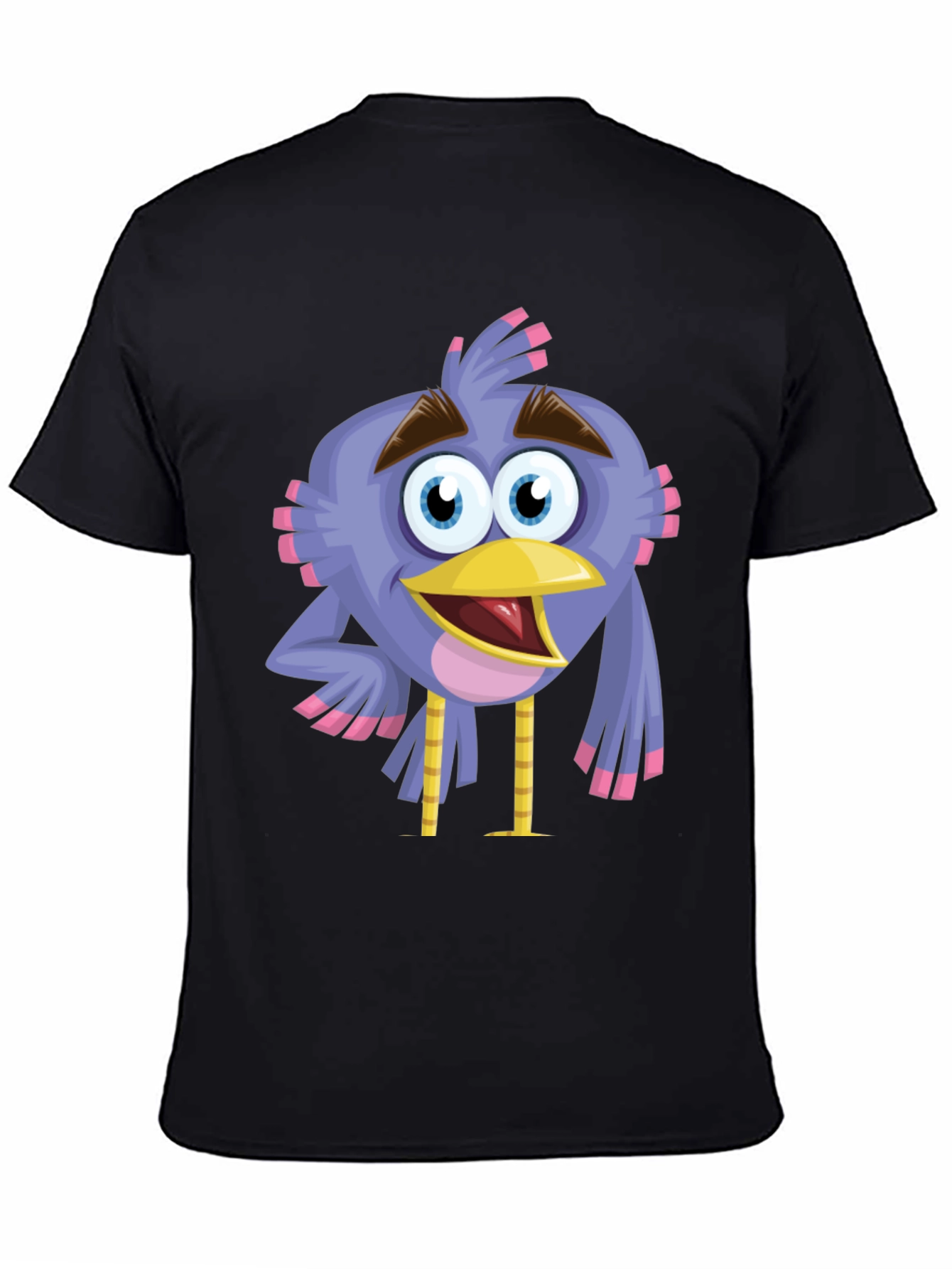 Cartoon Bird Graphic T-Shirt