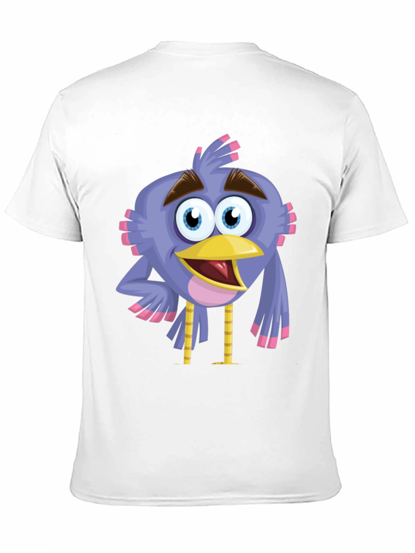 Cartoon Bird Graphic T-Shirt