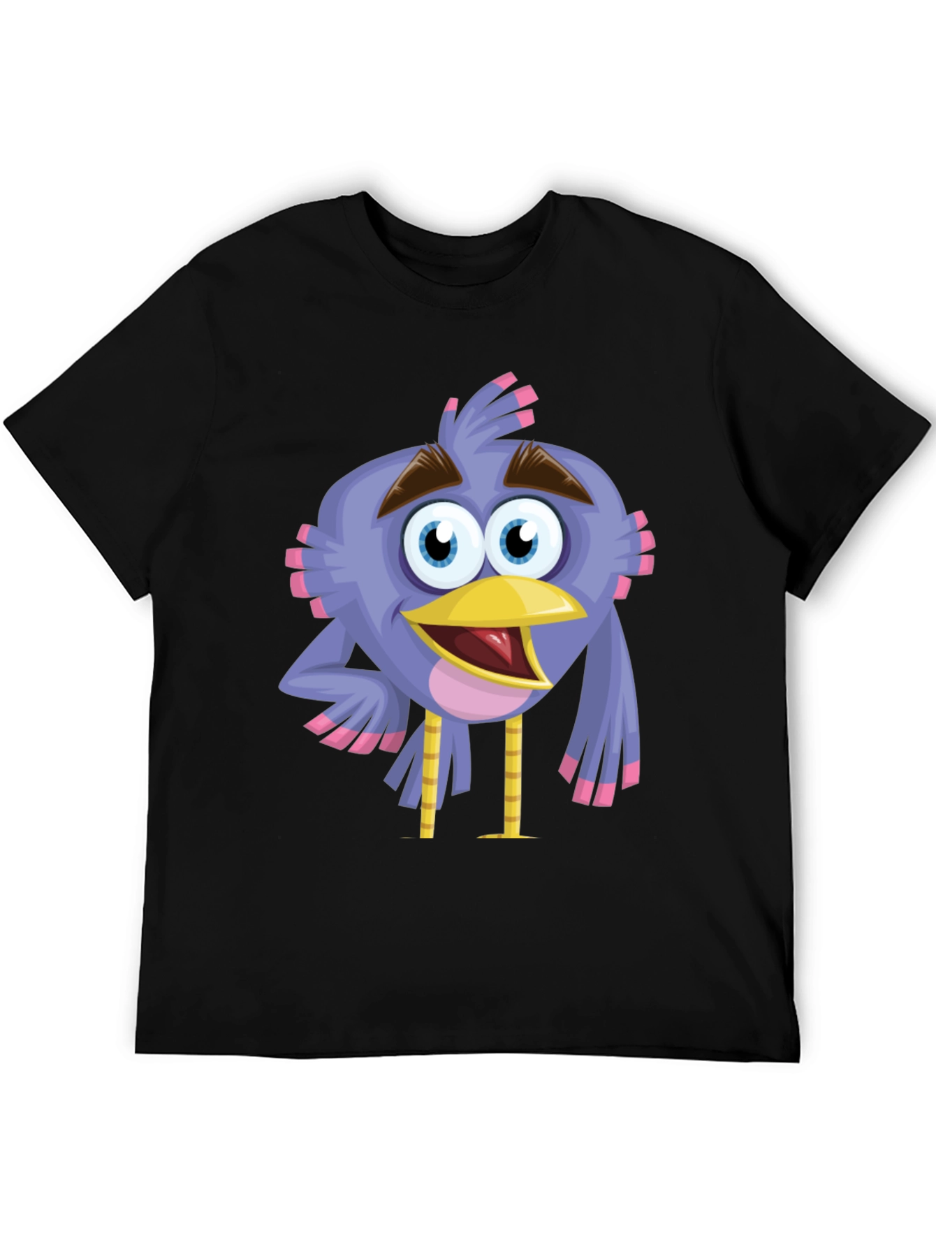 Cartoon Bird Graphic T-Shirt