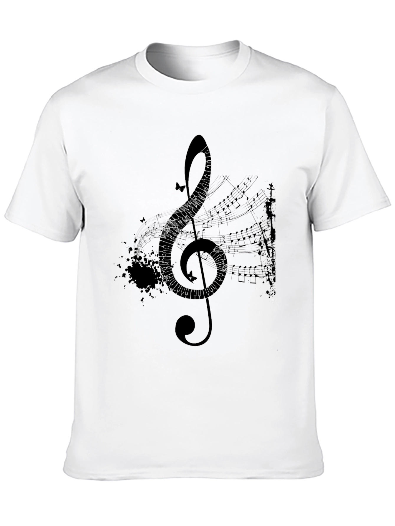 Musical Treble Clef Graphic T-Shirt