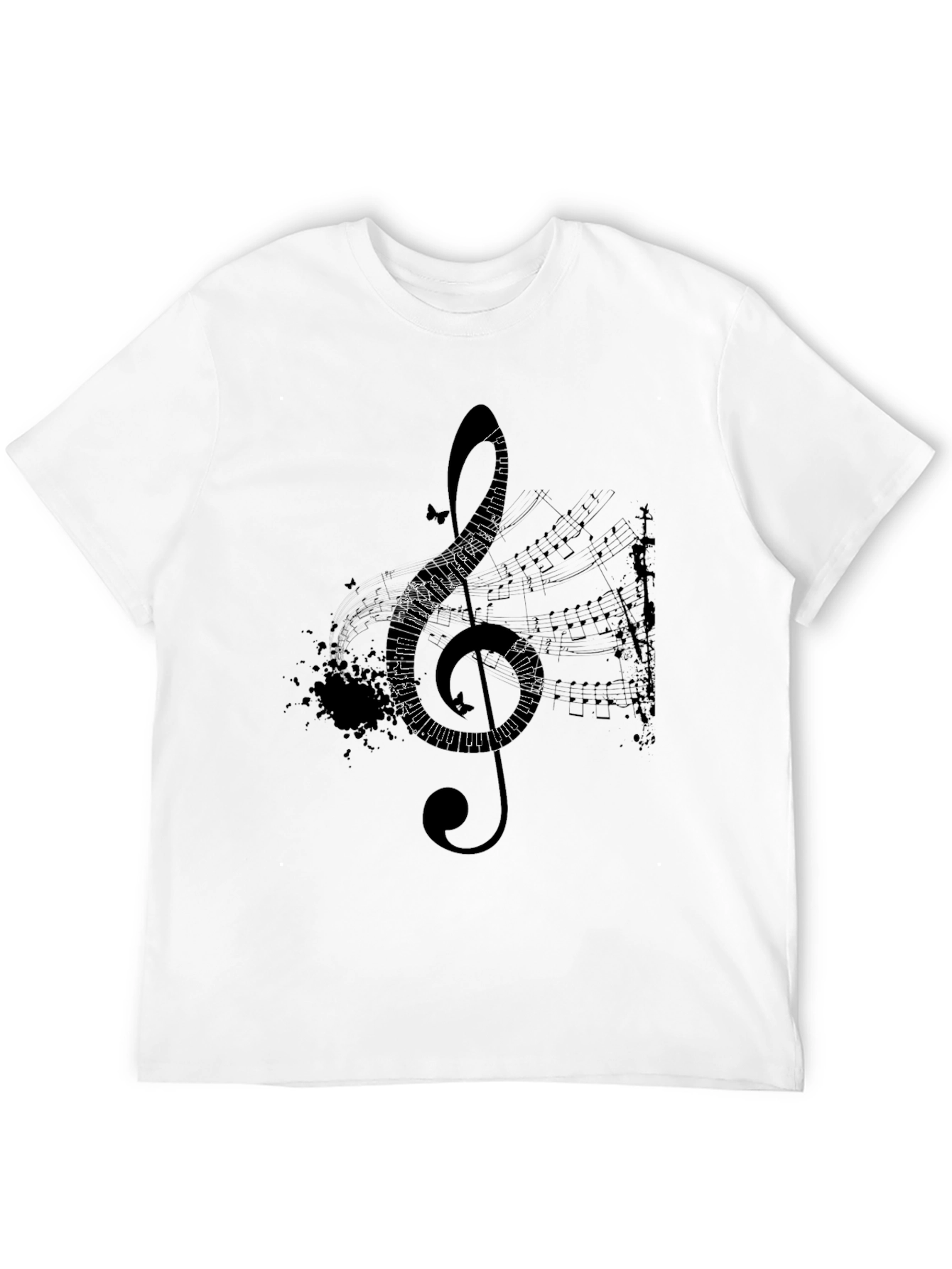Musical Treble Clef Graphic T-Shirt